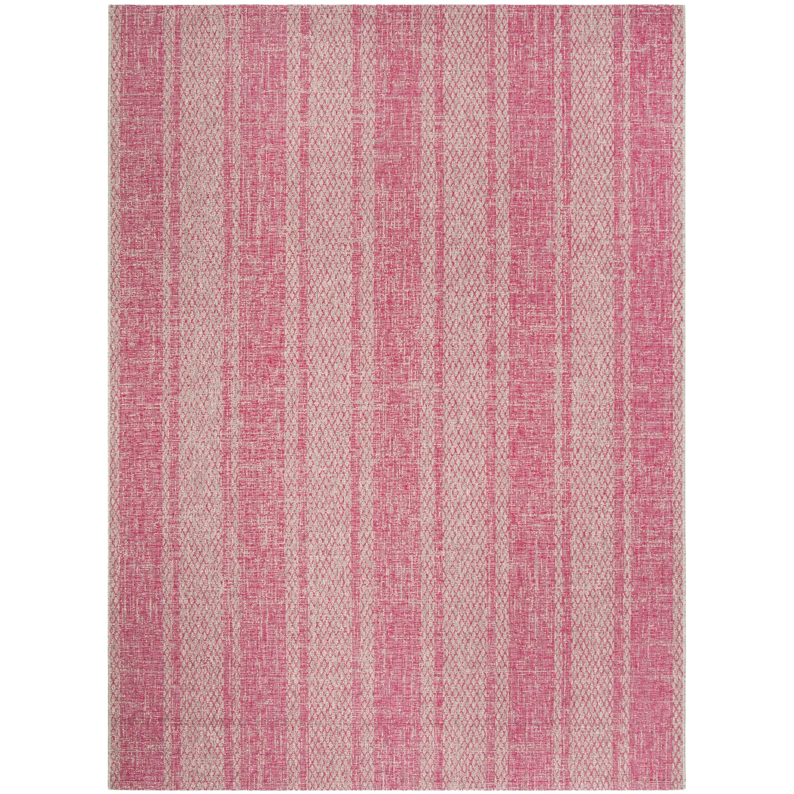 SAFAVIEH Courtyard Nanci Stripe Indoor/ Outdoor Waterproof Patio Backyard Rug
