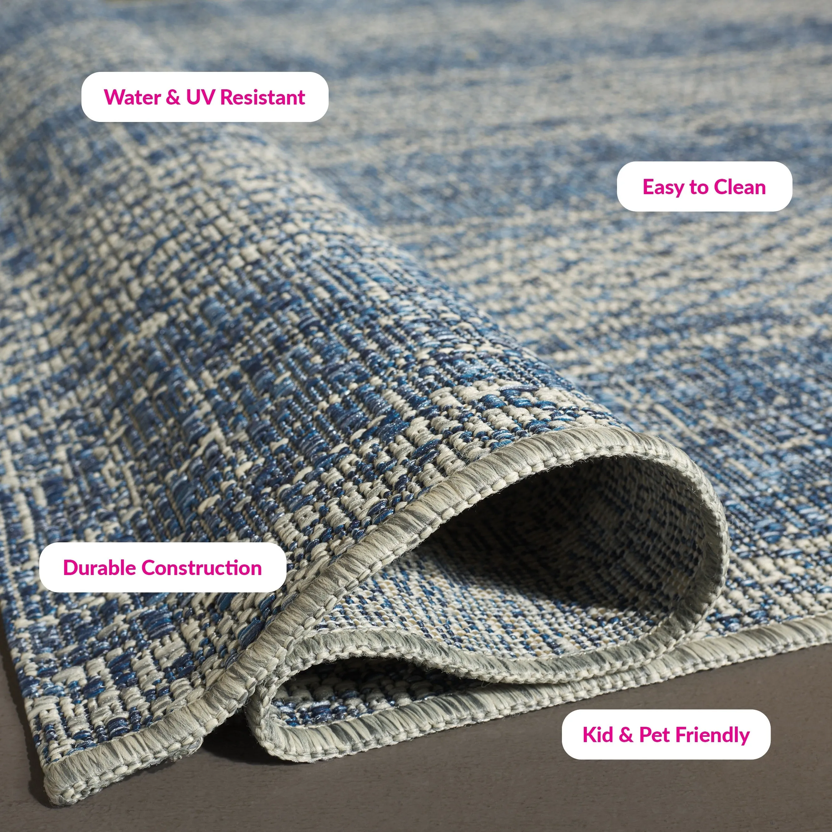 SAFAVIEH Courtyard Nanci Stripe Indoor/ Outdoor Waterproof Patio Backyard Rug
