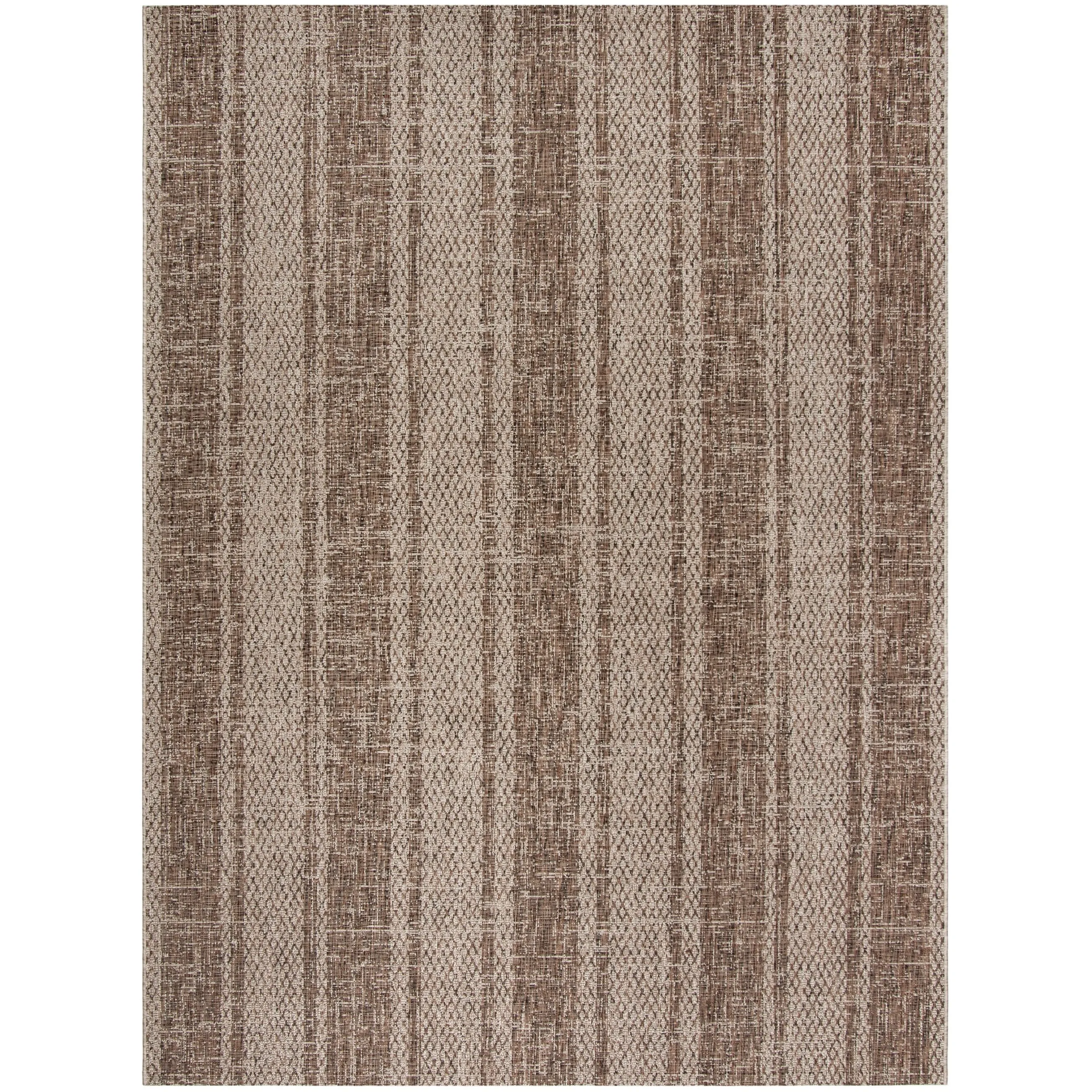 SAFAVIEH Courtyard Nanci Stripe Indoor/ Outdoor Waterproof Patio Backyard Rug
