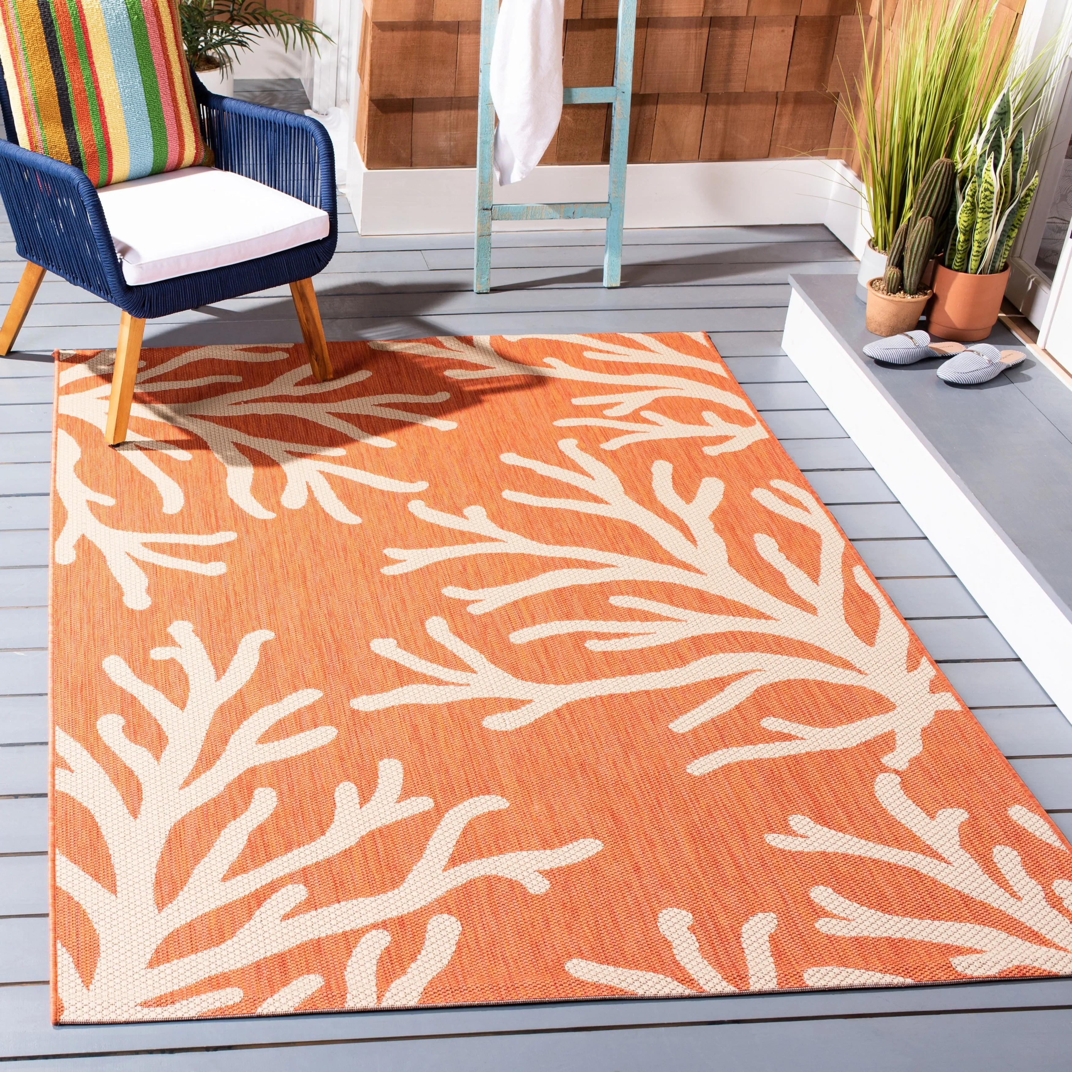 SAFAVIEH Courtyard Nejla Indoor/ Outdoor Waterproof Patio Backyard Rug