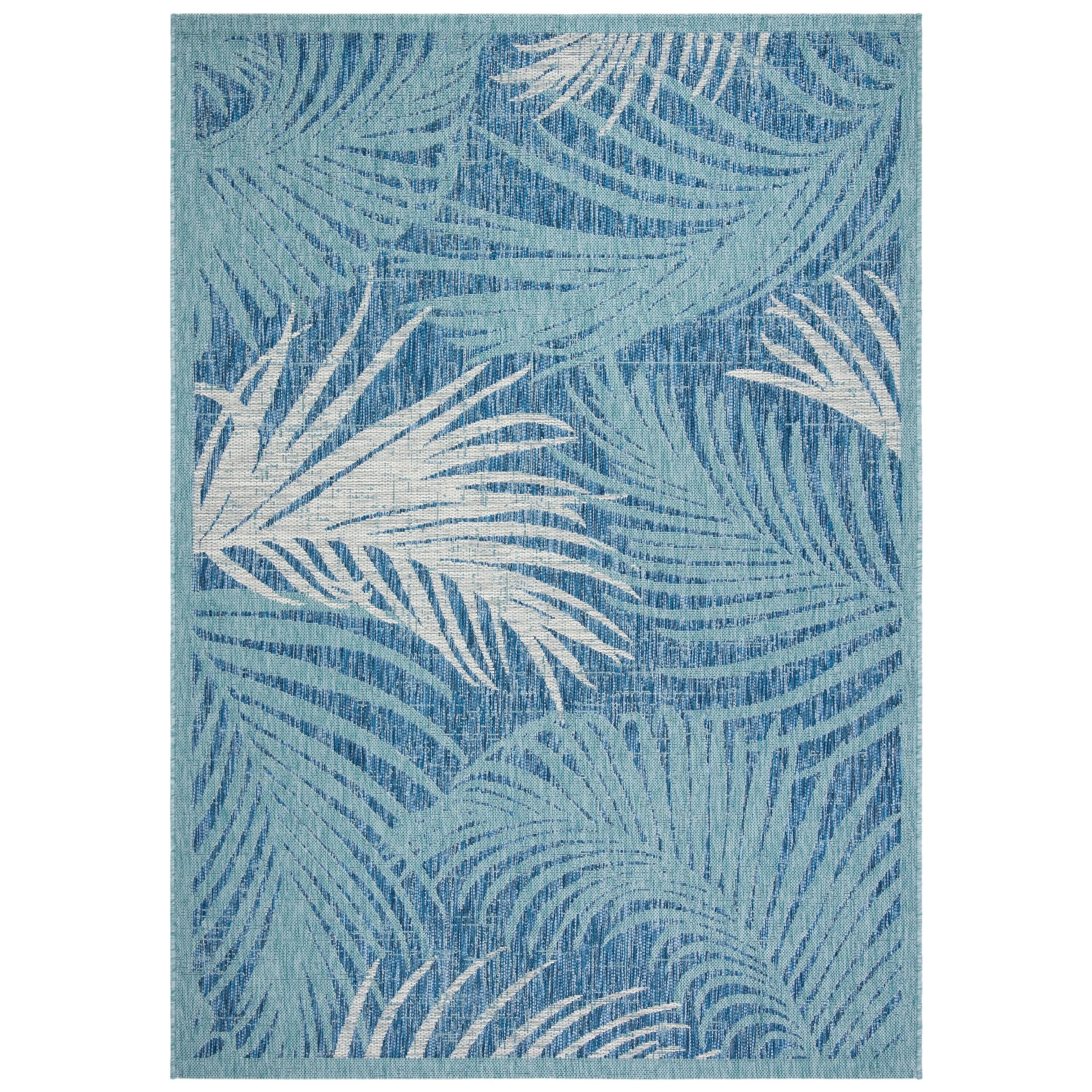 SAFAVIEH Courtyard Nott Tropical Indoor/ Outdoor Waterproof Patio Backyard Rug