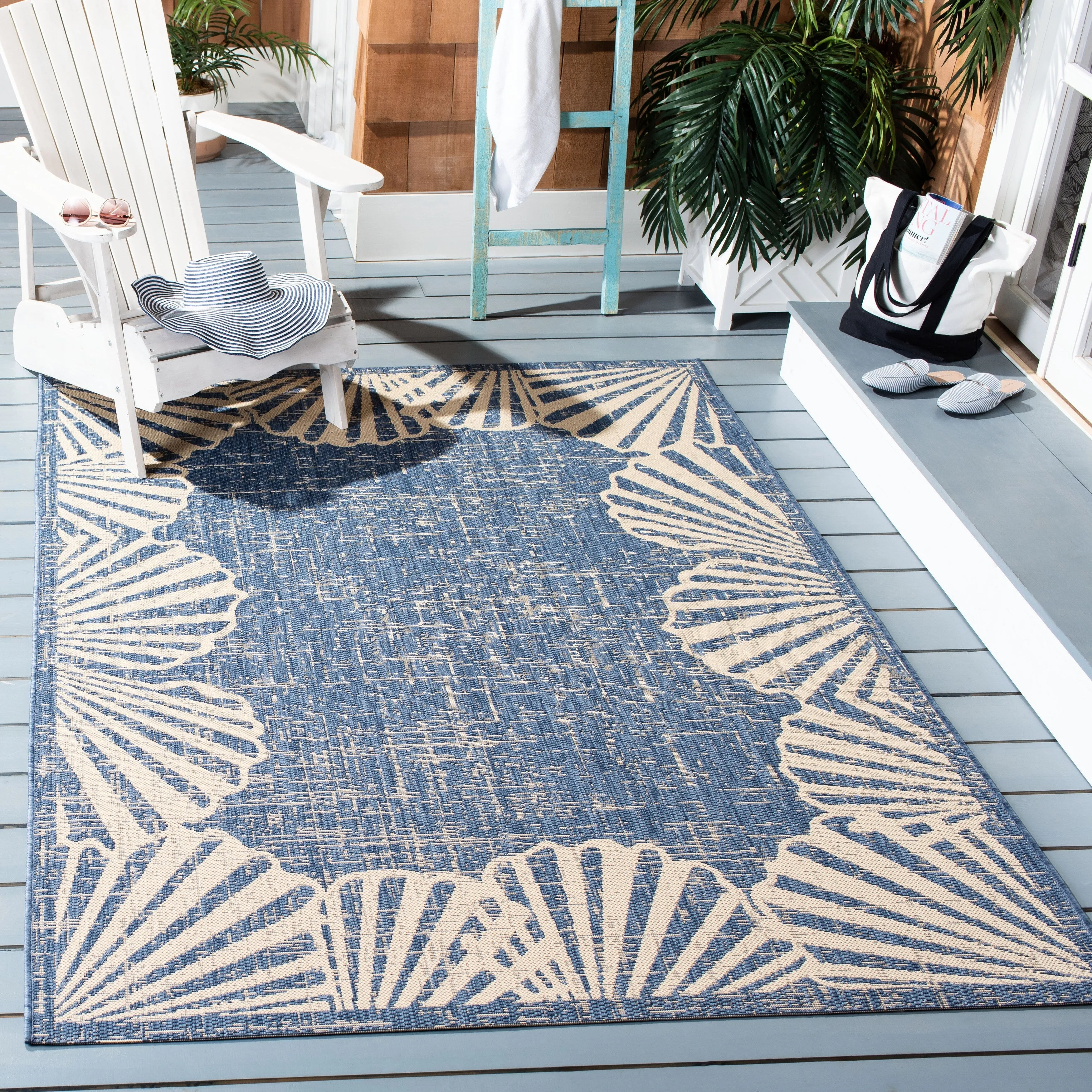 SAFAVIEH Courtyard Pusa Indoor/ Outdoor Waterproof Patio Backyard Rug