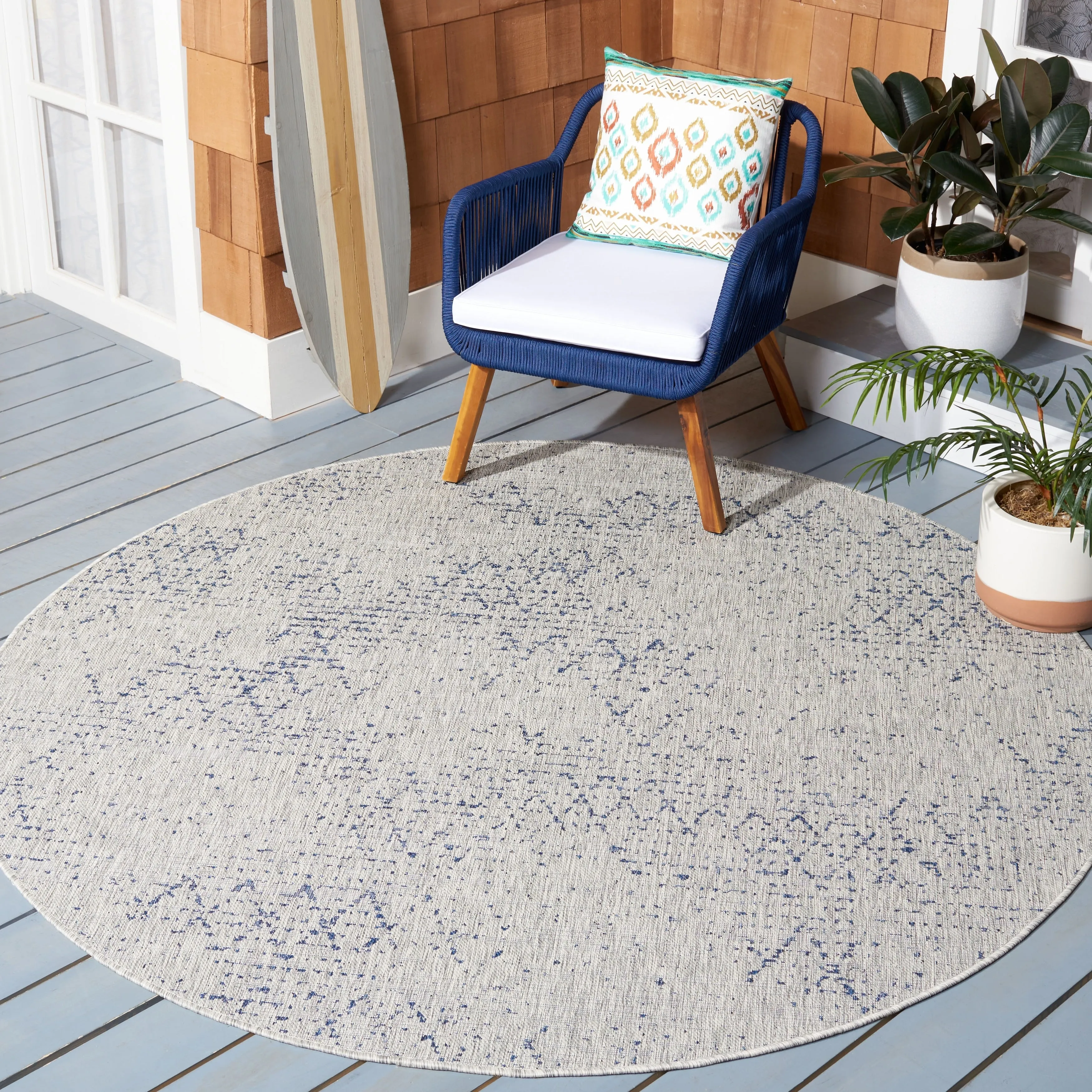SAFAVIEH Courtyard Reiny Indoor/ Outdoor Waterproof Patio Backyard Rug