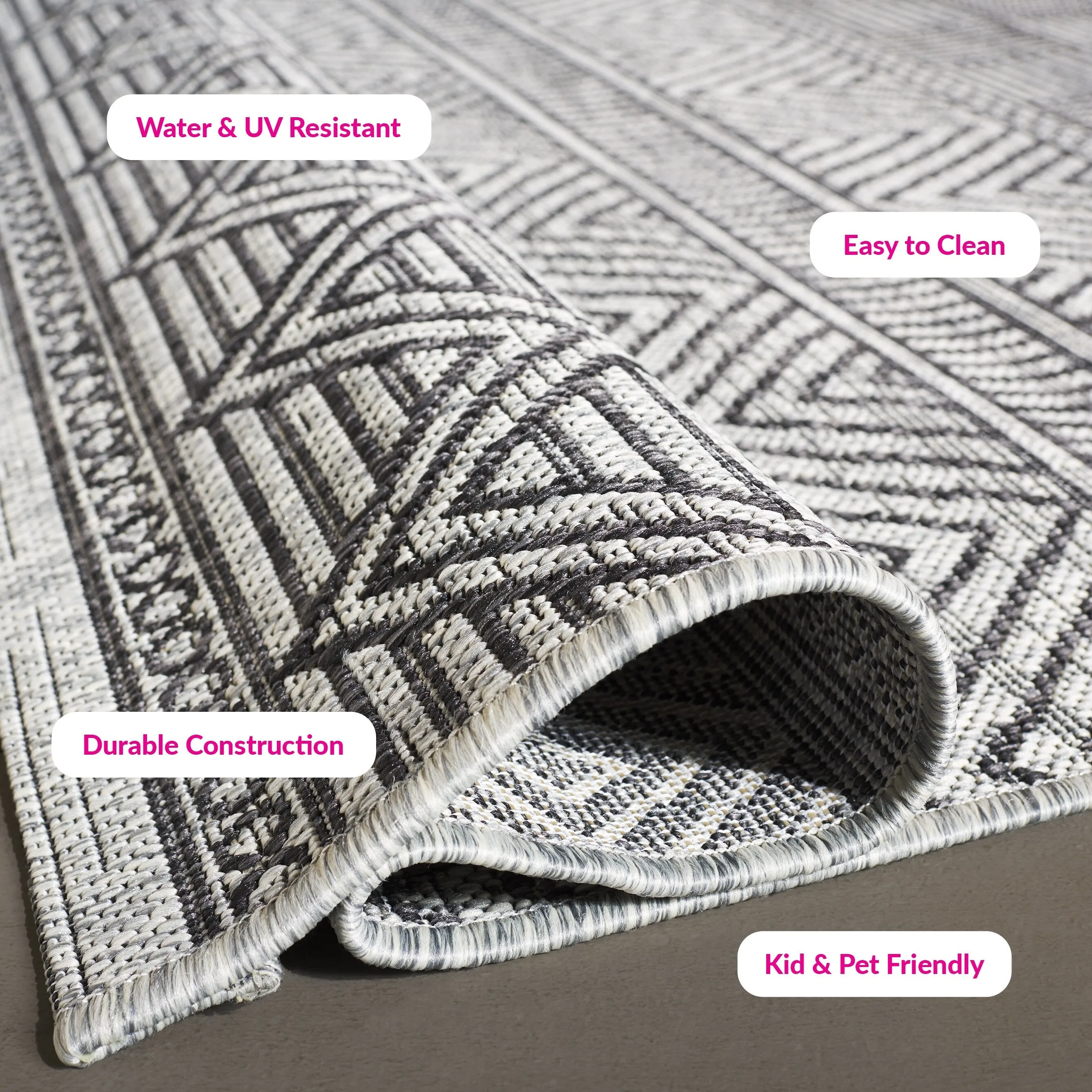 SAFAVIEH Courtyard Rozenn Indoor/ Outdoor Waterproof Patio Backyard Rug