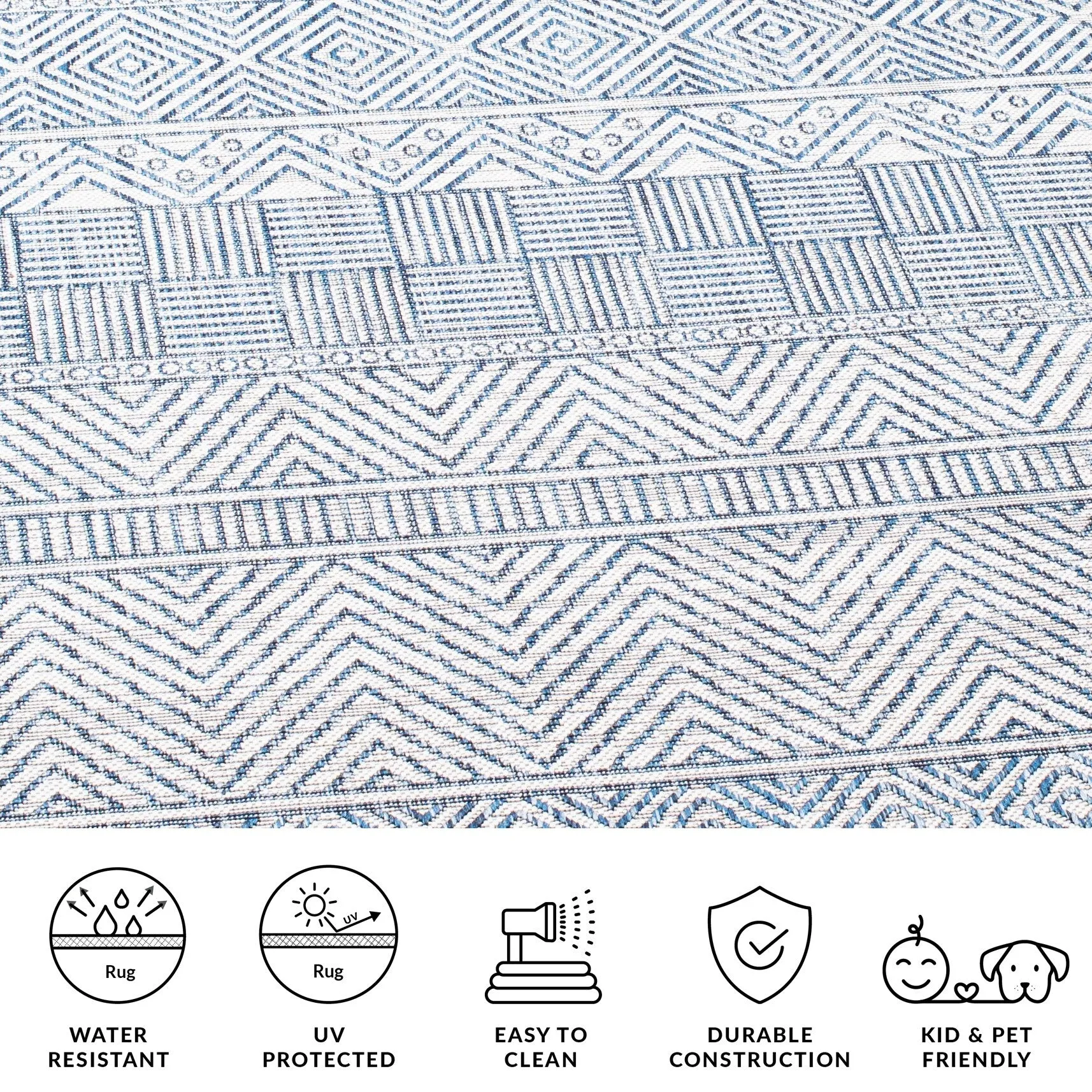 SAFAVIEH Courtyard Rozenn Indoor/ Outdoor Waterproof Patio Backyard Rug