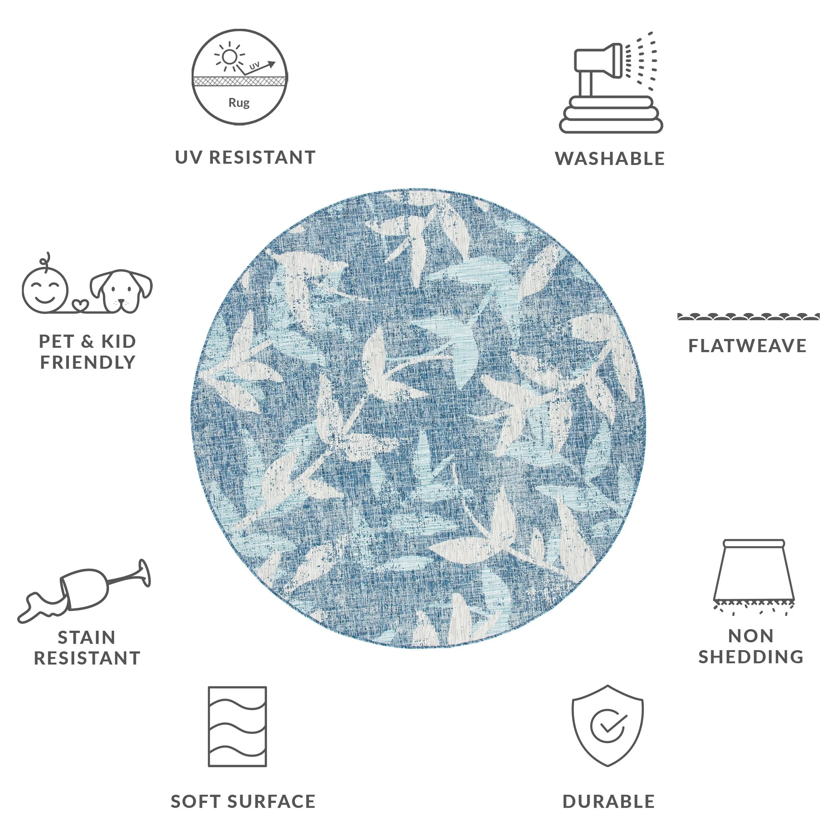 SAFAVIEH Courtyard Rula Indoor/Outdoor Waterproof Patio Backyard Rug