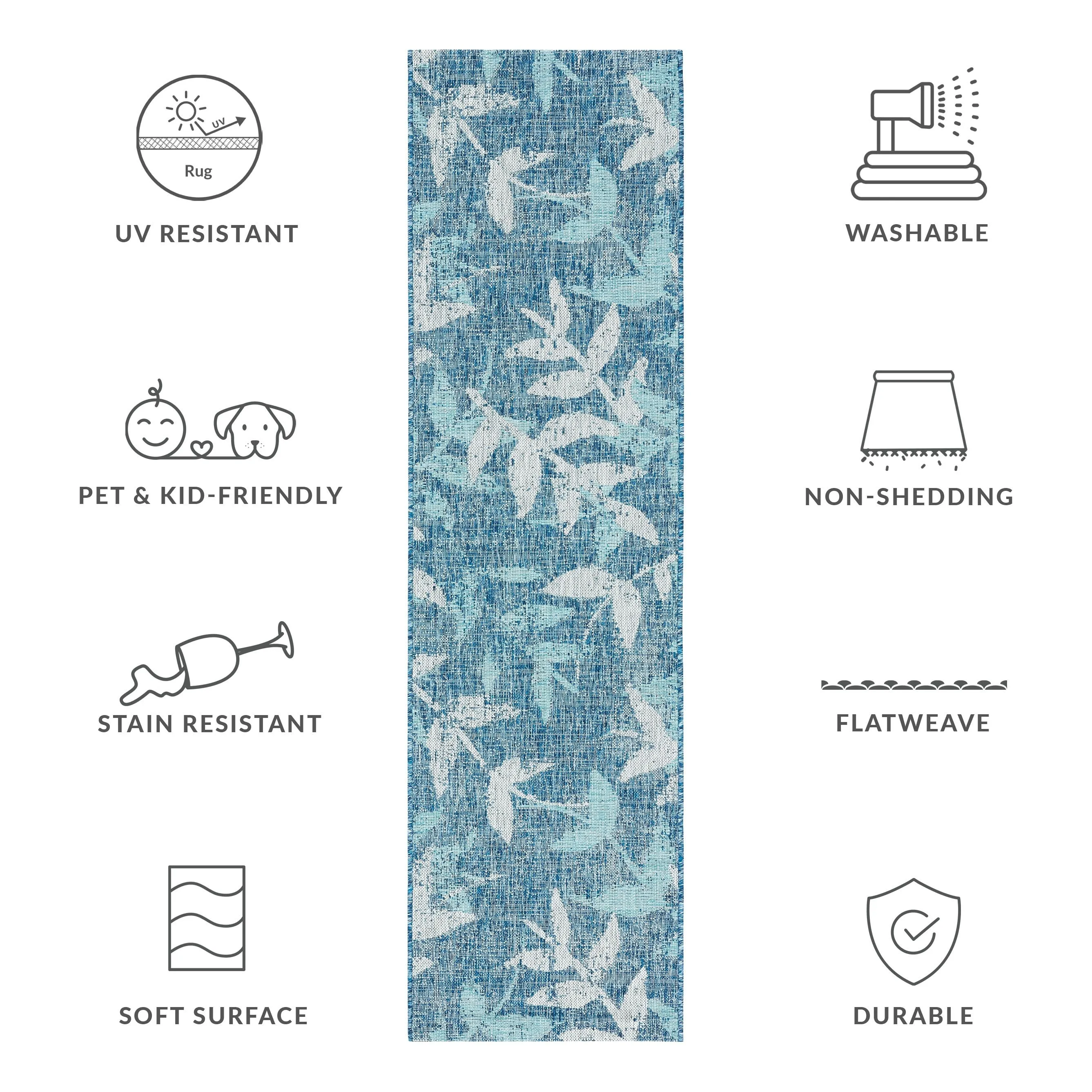 SAFAVIEH Courtyard Rula Indoor/Outdoor Waterproof Patio Backyard Rug