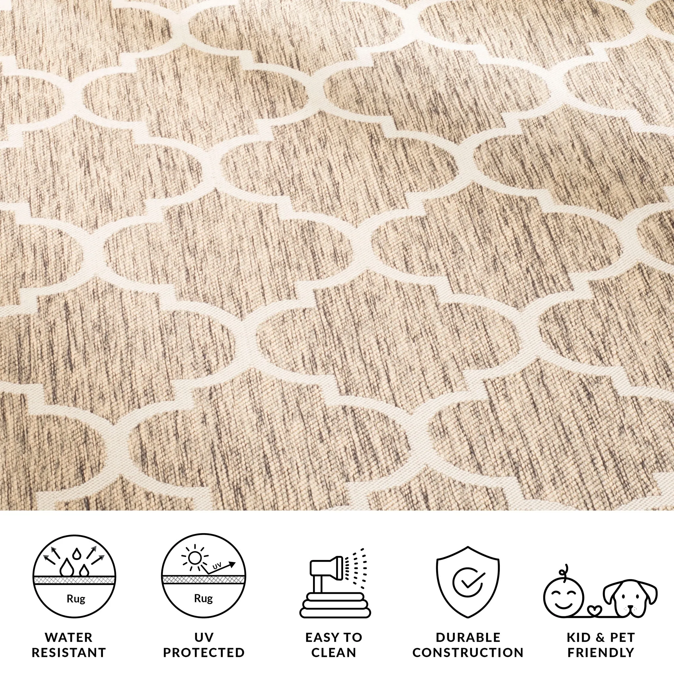 SAFAVIEH Courtyard Sibel Indoor /Outdoor Waterproof Patio Backyard Rug