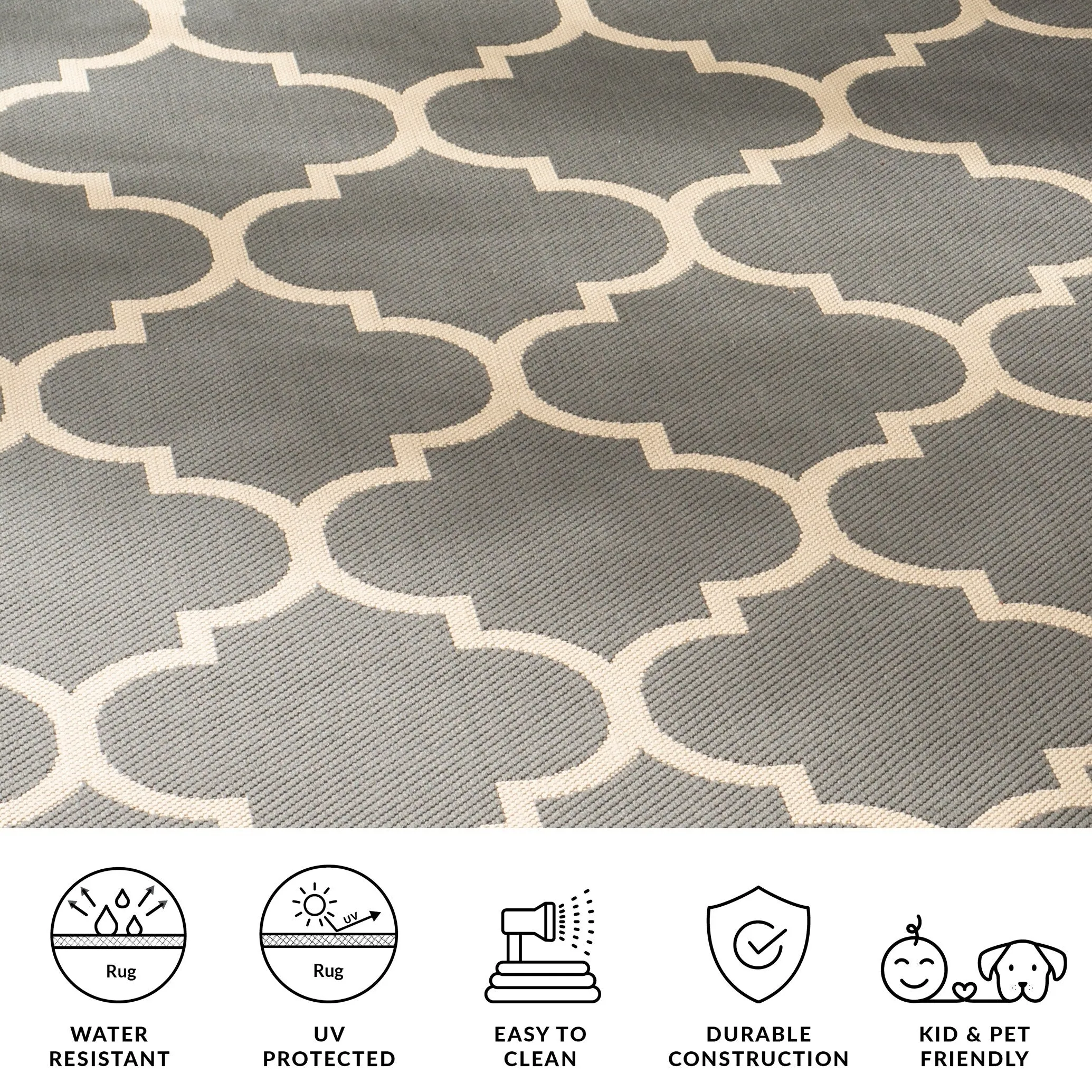 SAFAVIEH Courtyard Sibel Indoor /Outdoor Waterproof Patio Backyard Rug