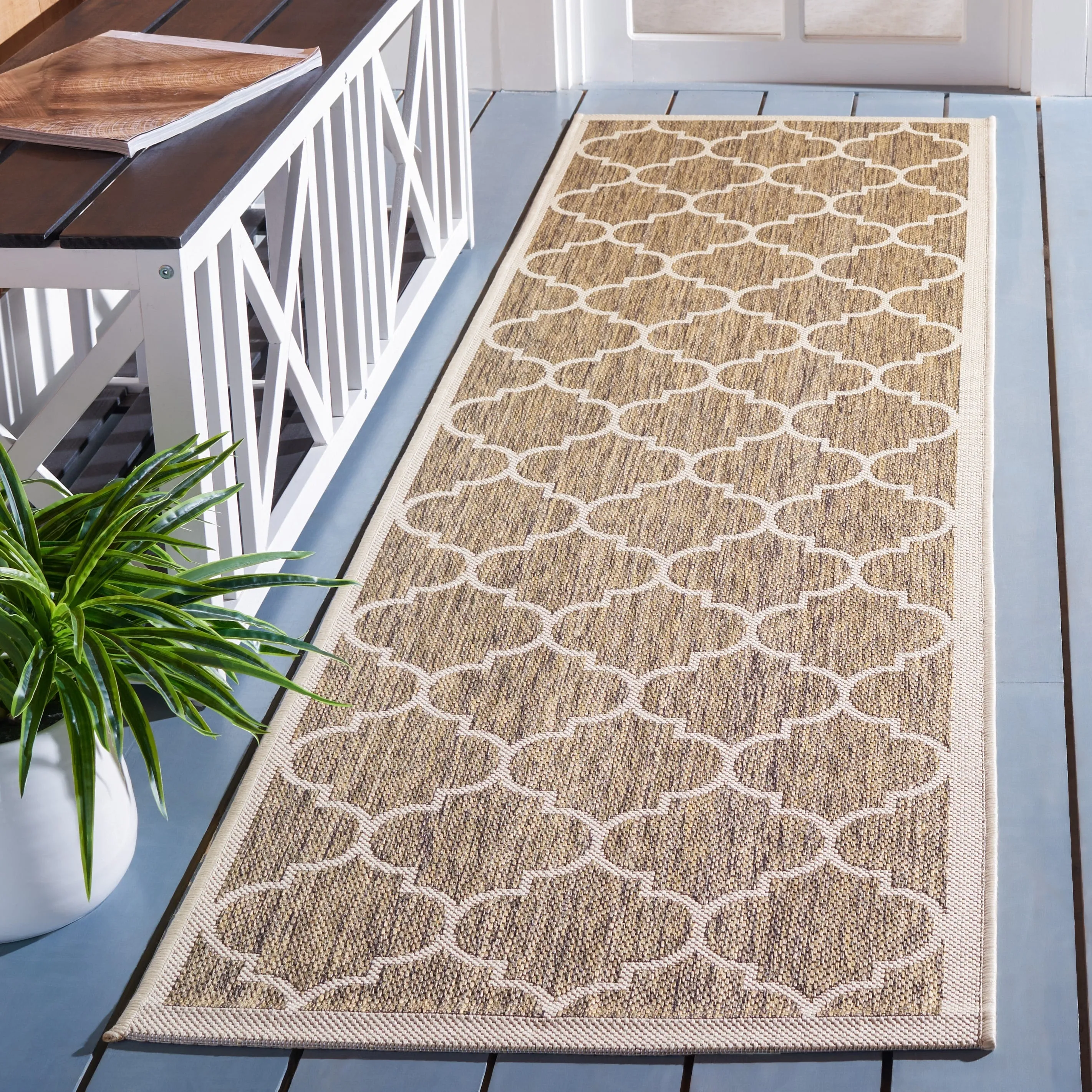 SAFAVIEH Courtyard Sibel Indoor /Outdoor Waterproof Patio Backyard Rug
