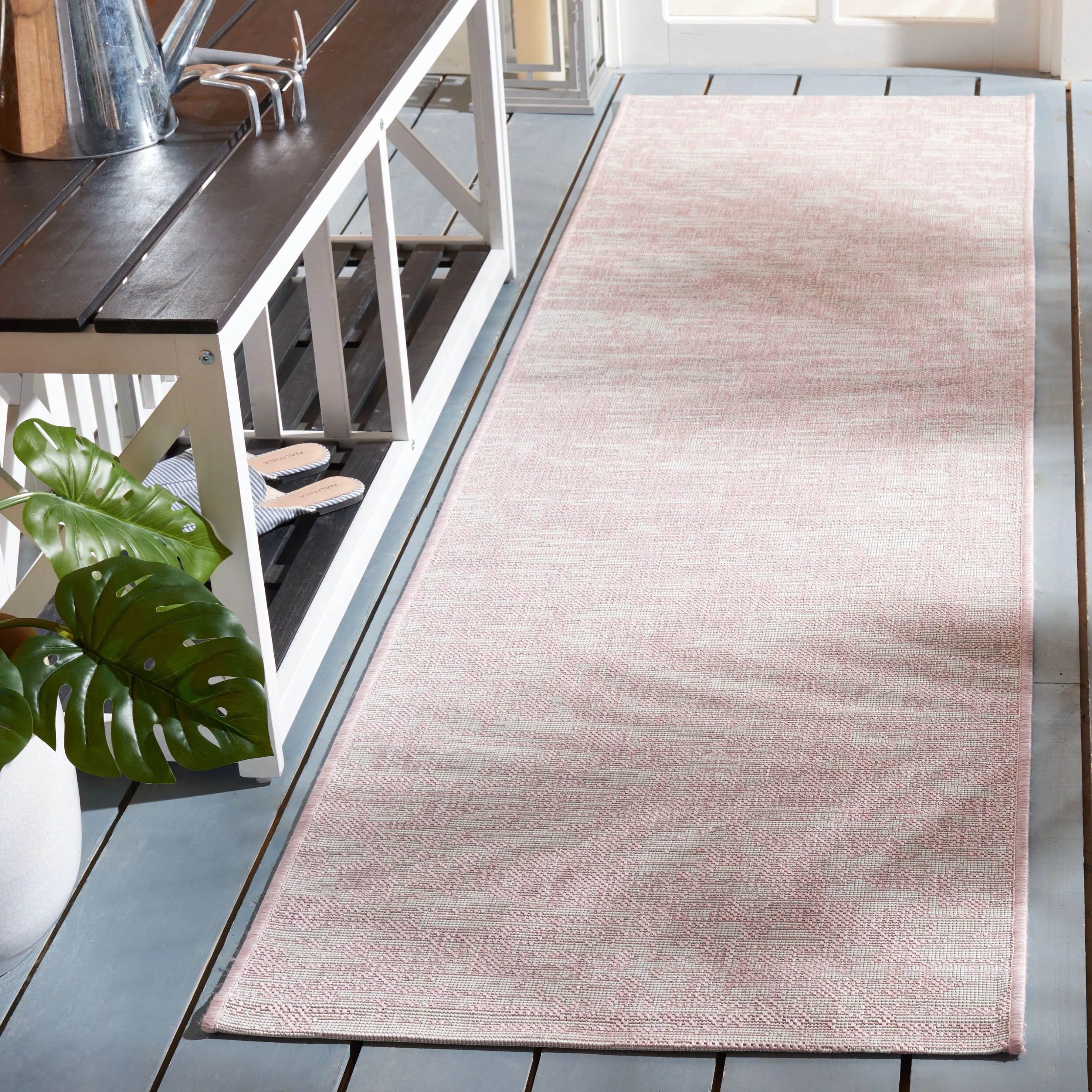 SAFAVIEH Courtyard Simcha Abstract Indoor/ Outdoor Waterproof Patio Backyard Rug