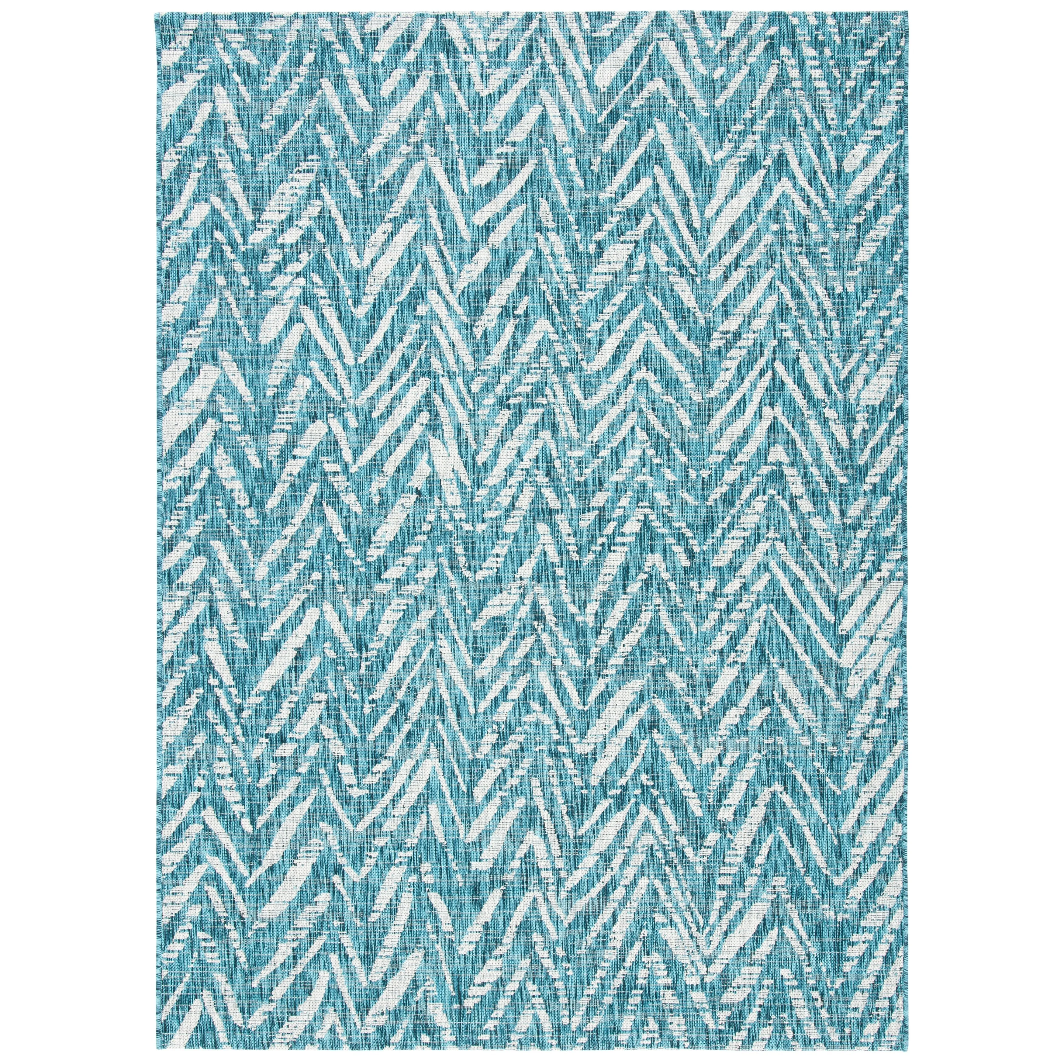 SAFAVIEH Courtyard Thin Indoor/ Outdoor Waterproof Patio Backyard Rug