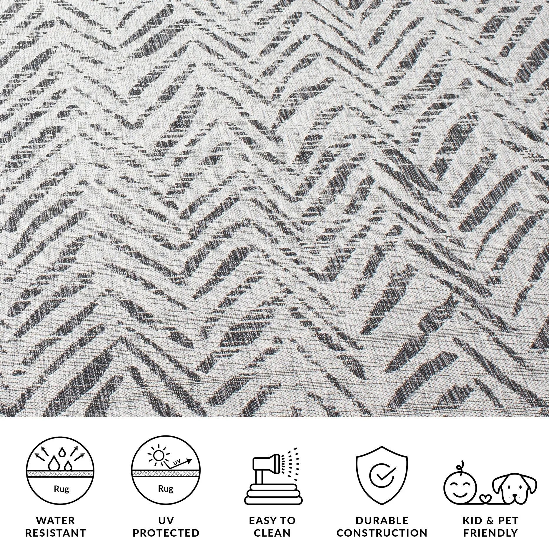 SAFAVIEH Courtyard Thin Indoor/ Outdoor Waterproof Patio Backyard Rug