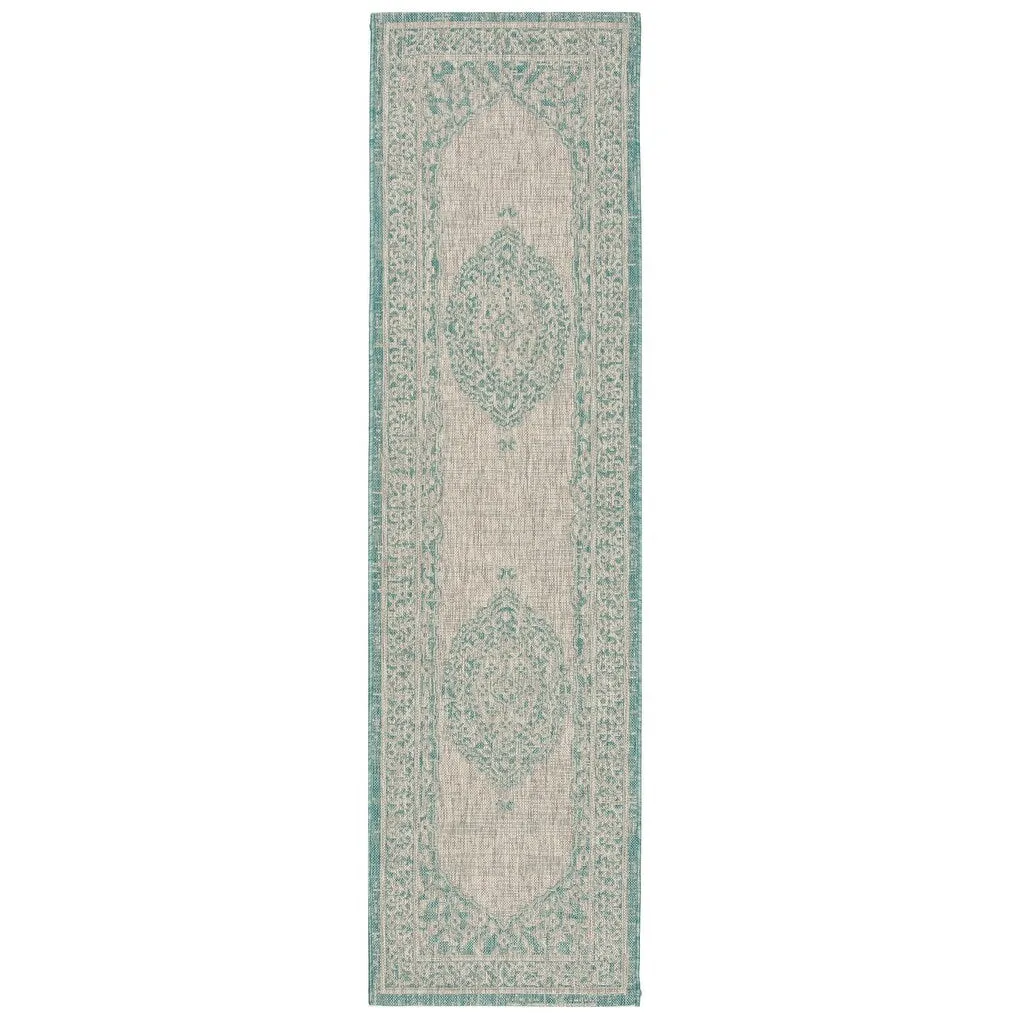 SAFAVIEH Courtyard Thoma Medallion Indoor/ Outdoor Waterproof Patio Backyard Rug