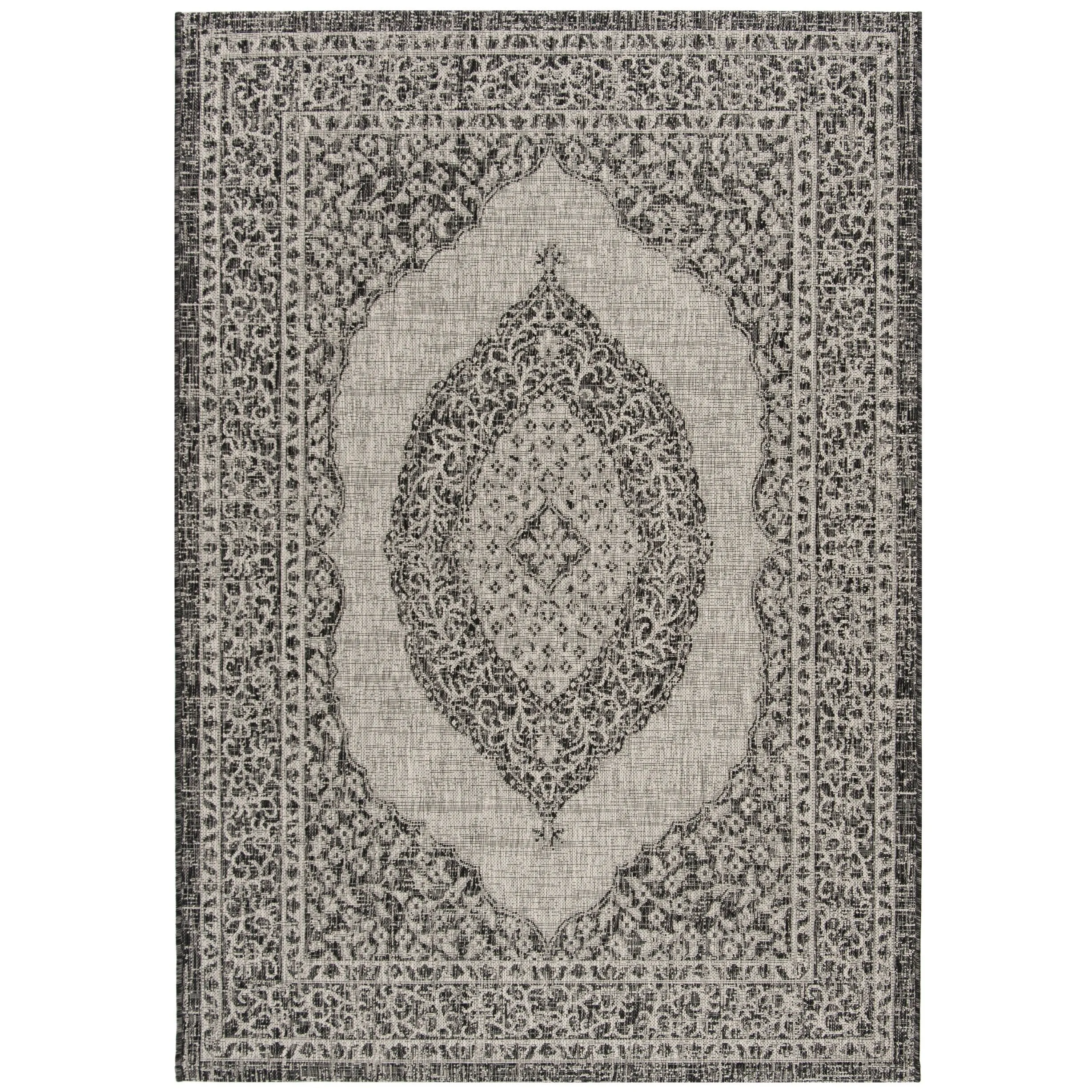 SAFAVIEH Courtyard Thoma Medallion Indoor/ Outdoor Waterproof Patio Backyard Rug