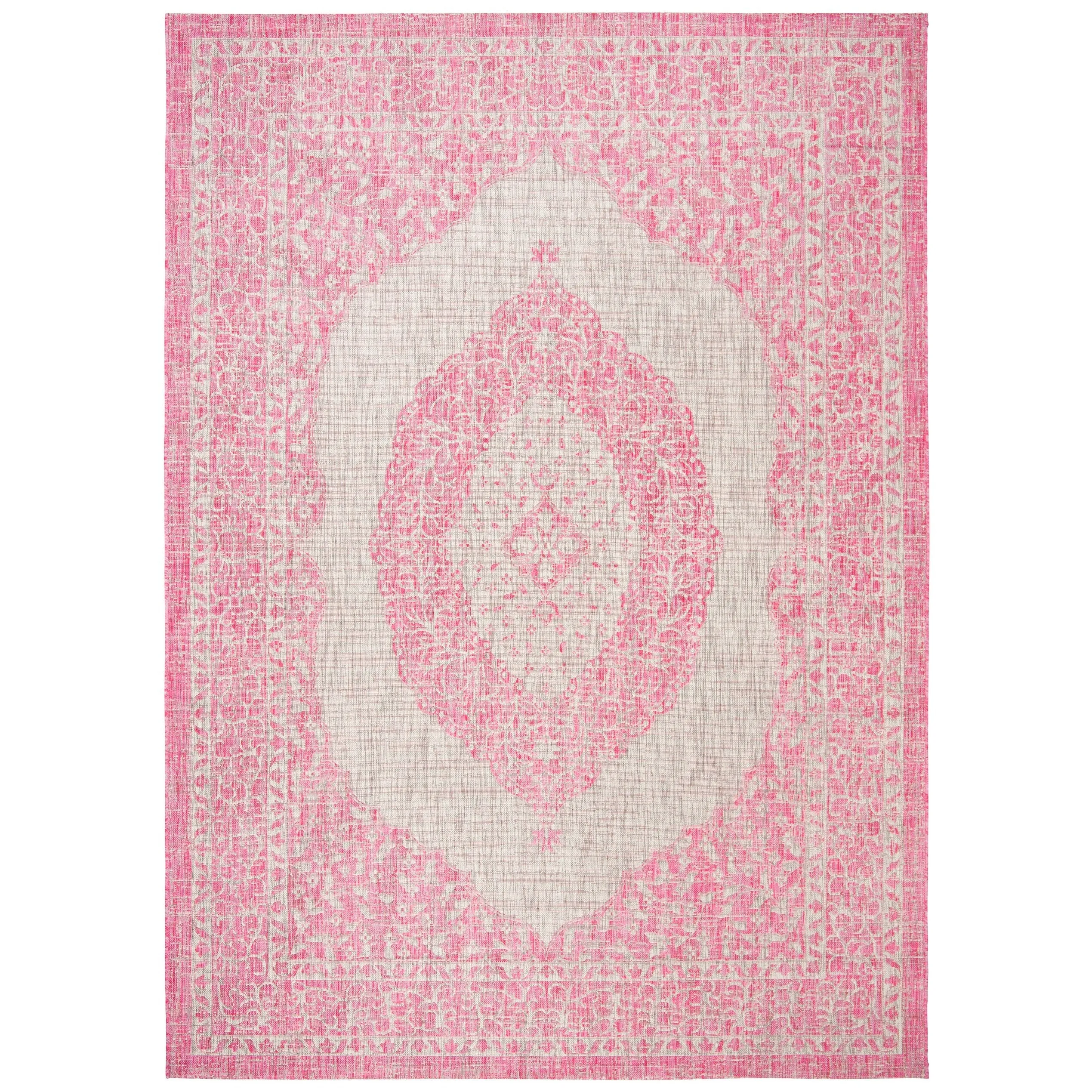 SAFAVIEH Courtyard Thoma Medallion Indoor/ Outdoor Waterproof Patio Backyard Rug