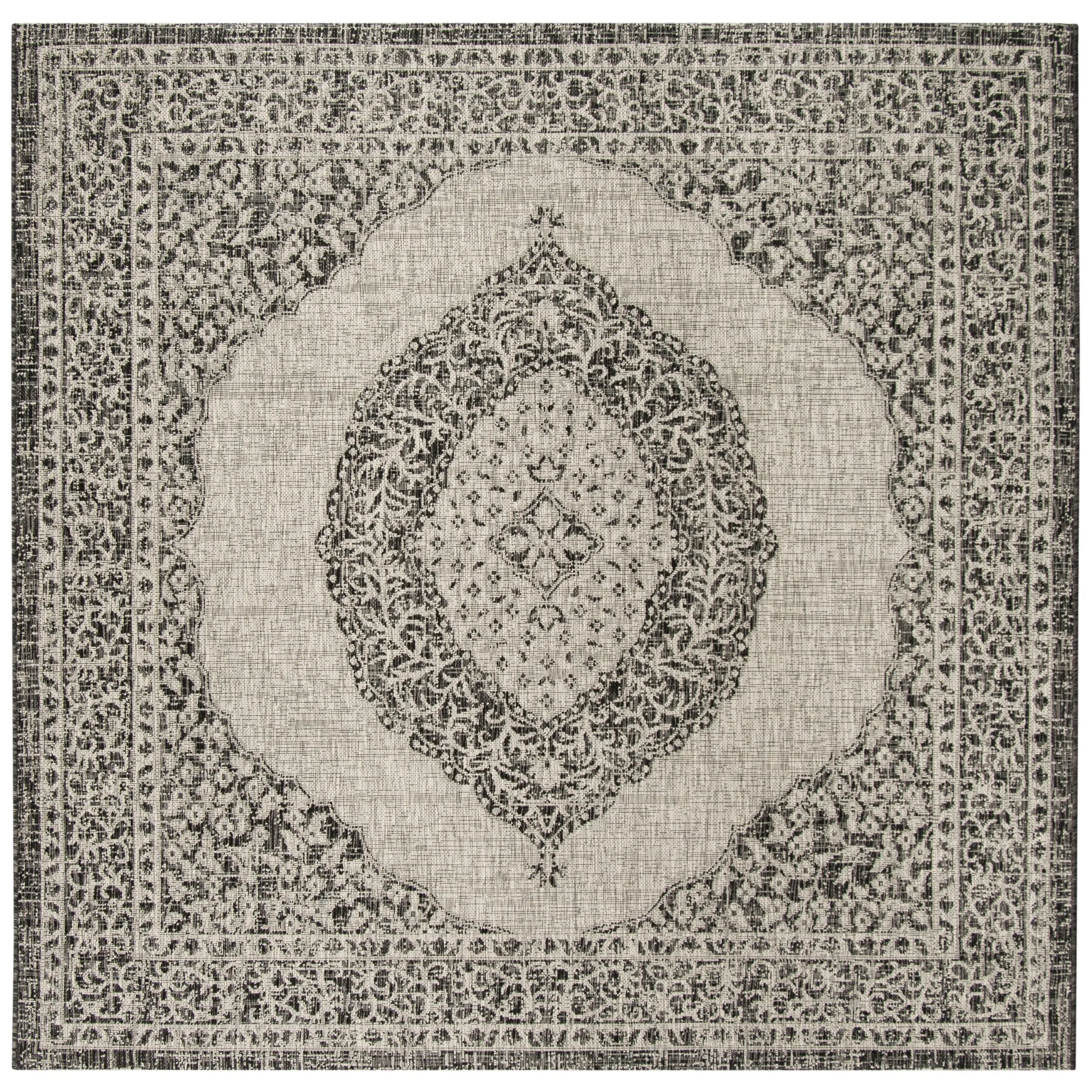 SAFAVIEH Courtyard Thoma Medallion Indoor/ Outdoor Waterproof Patio Backyard Rug