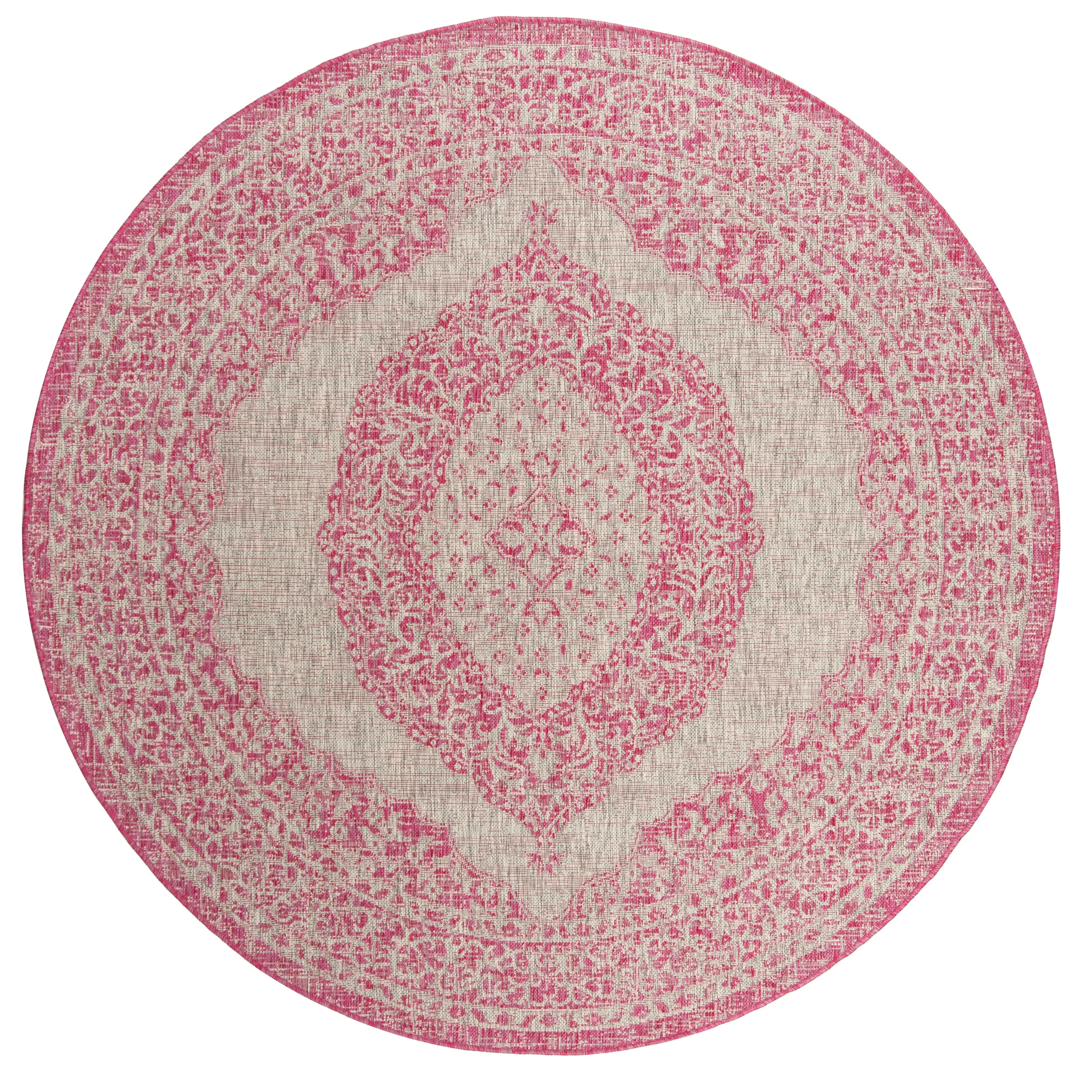 SAFAVIEH Courtyard Thoma Medallion Indoor/ Outdoor Waterproof Patio Backyard Rug