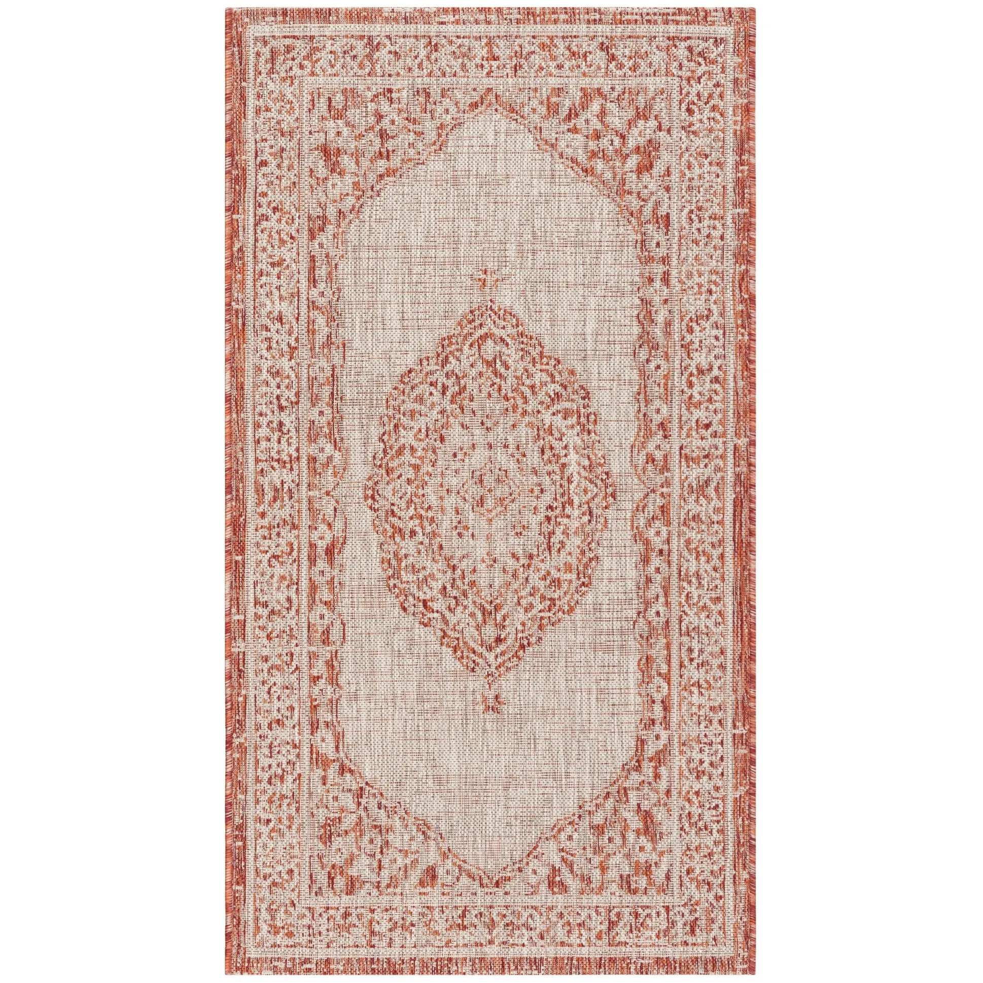 SAFAVIEH Courtyard Thoma Medallion Indoor/ Outdoor Waterproof Patio Backyard Rug