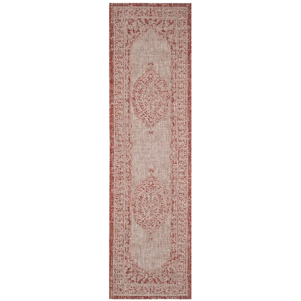 SAFAVIEH Courtyard Thoma Medallion Indoor/ Outdoor Waterproof Patio Backyard Rug