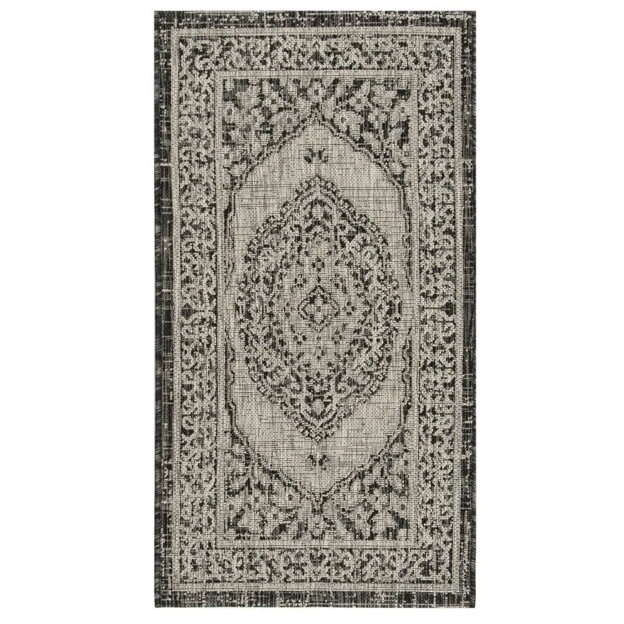 SAFAVIEH Courtyard Thoma Medallion Indoor/ Outdoor Waterproof Patio Backyard Rug