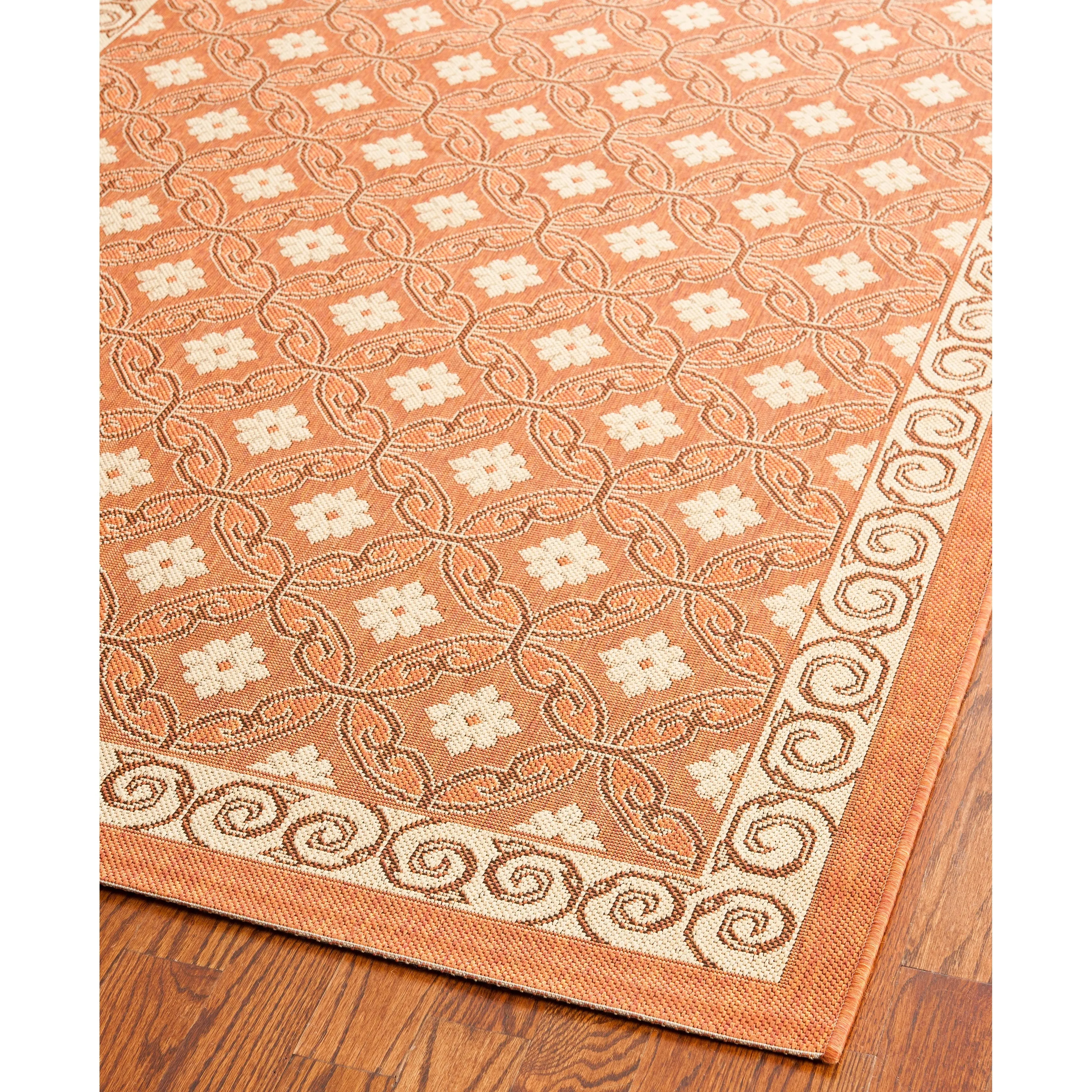 SAFAVIEH Courtyard Vernetta Lonni Outdoor Waterproof Patio Backyard Rug