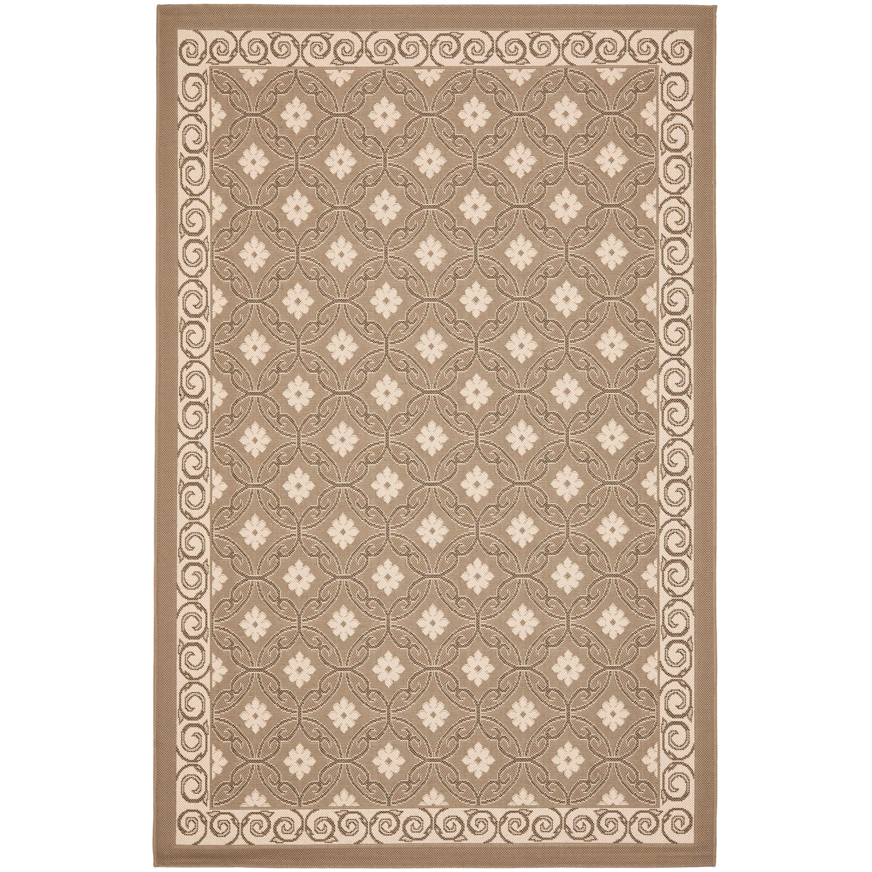 SAFAVIEH Courtyard Vernetta Lonni Outdoor Waterproof Patio Backyard Rug