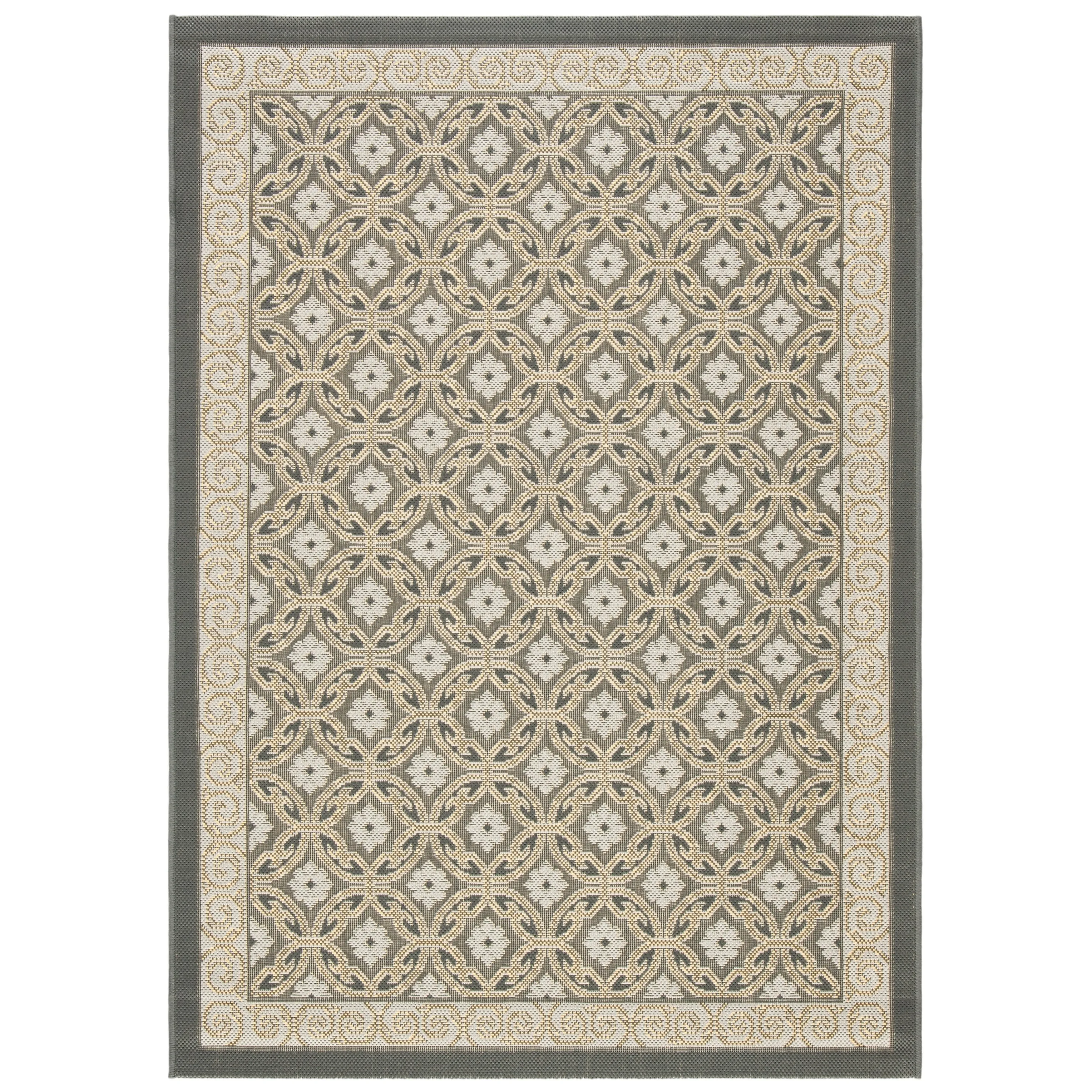 SAFAVIEH Courtyard Vernetta Lonni Outdoor Waterproof Patio Backyard Rug