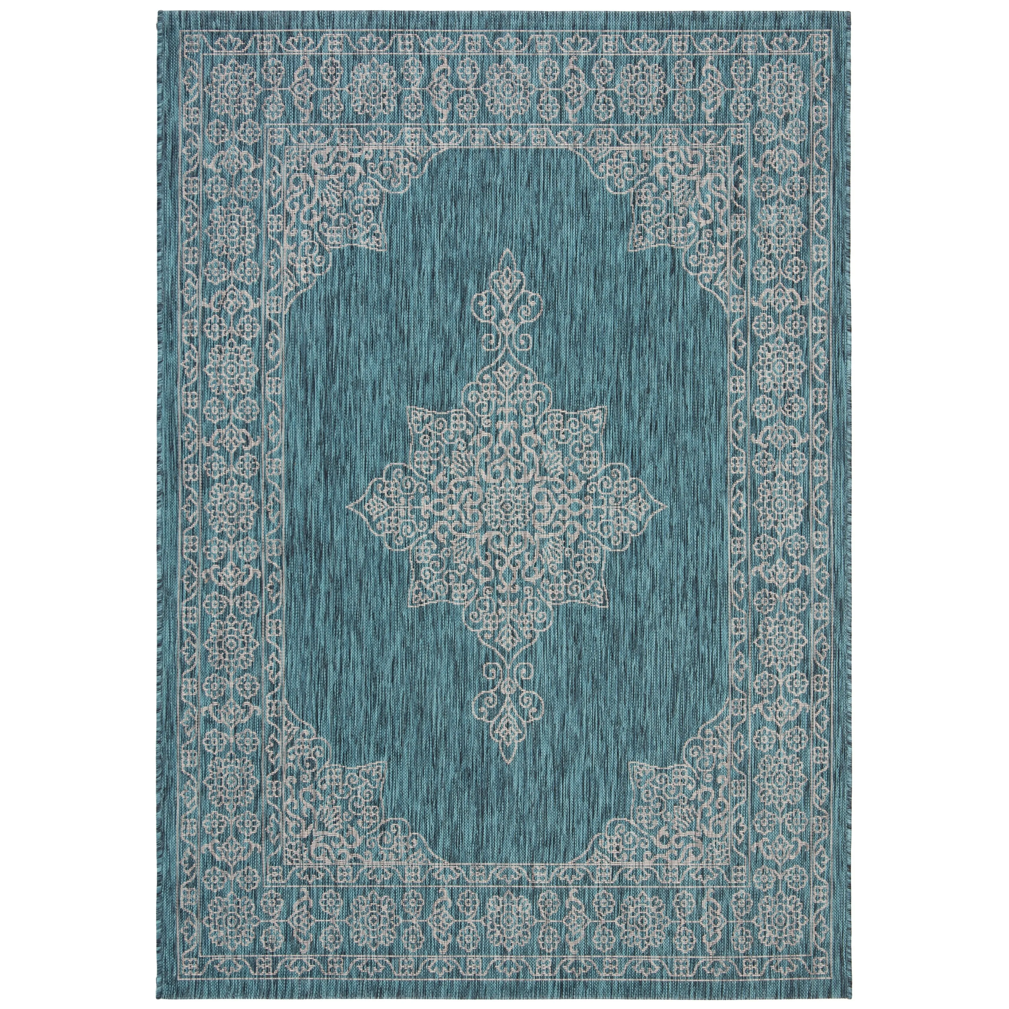SAFAVIEH Courtyard Zikrija Indoor/ Outdoor Waterproof Patio Backyard Rug