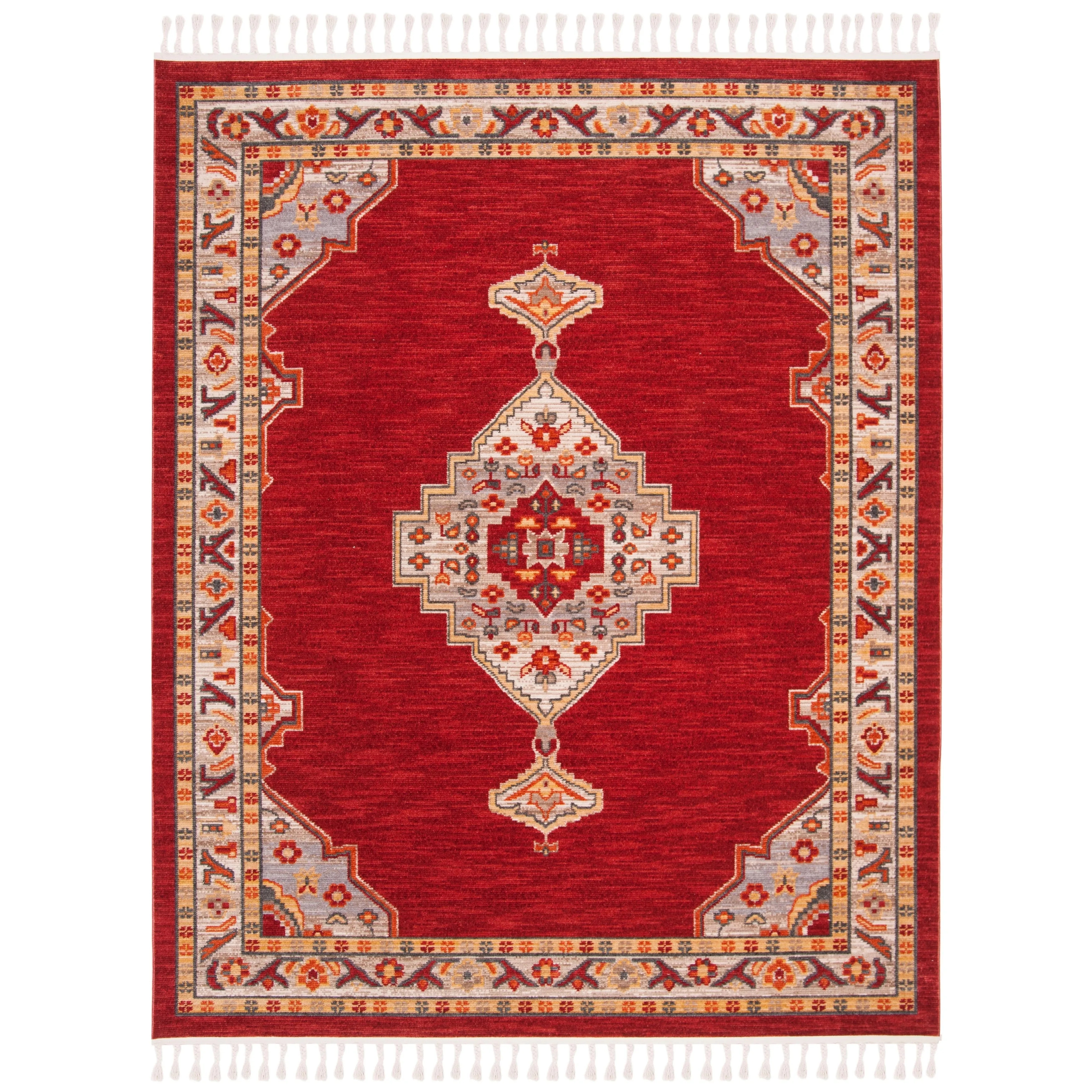 SAFAVIEH Farmhouse Rozana Boho Tribal Polyester Rug