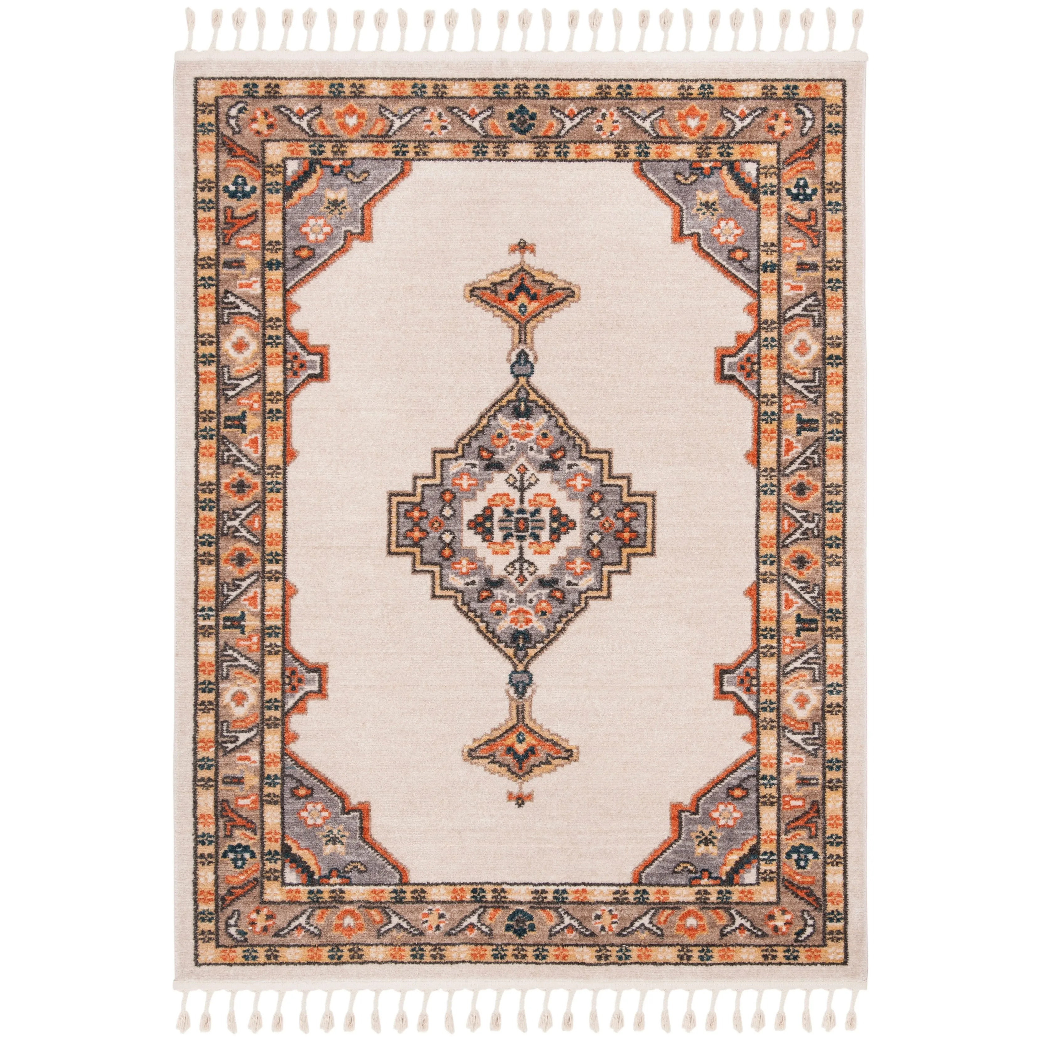 SAFAVIEH Farmhouse Rozana Boho Tribal Polyester Rug