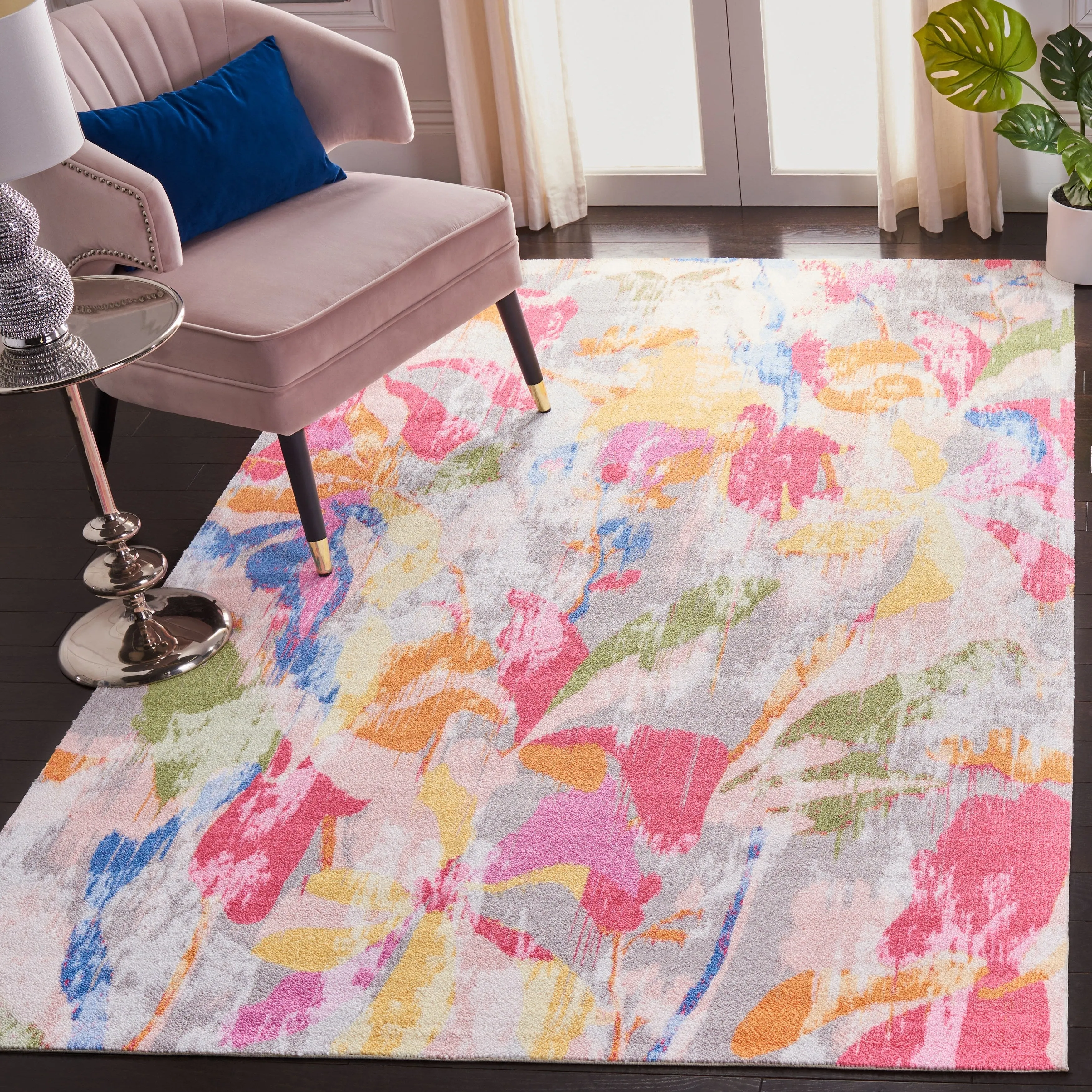 SAFAVIEH Florist Heriberta Abstract Floral Rug