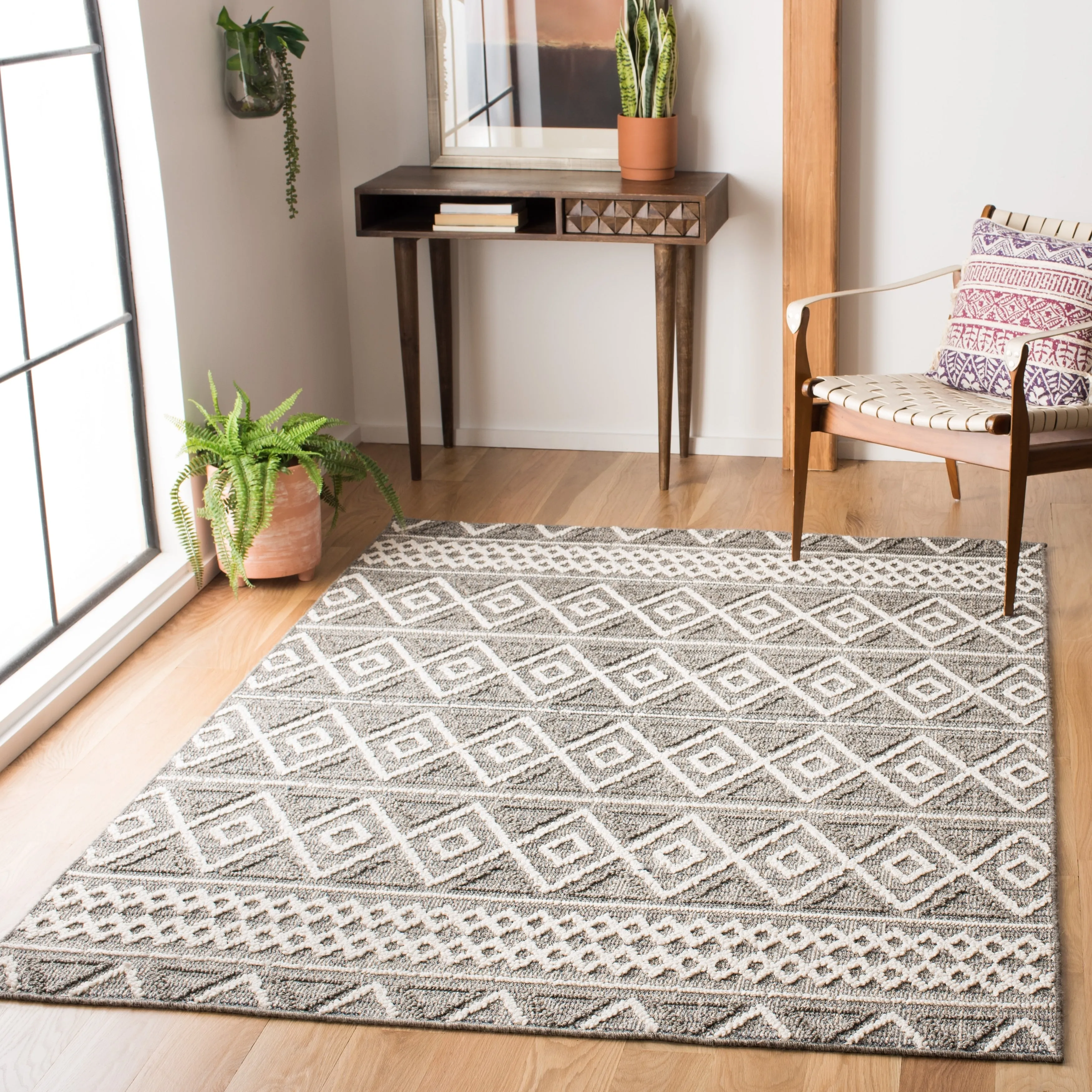 SAFAVIEH Global Ignacia Moroccan Trellis Indoor/ Outdoor Waterproof Patio