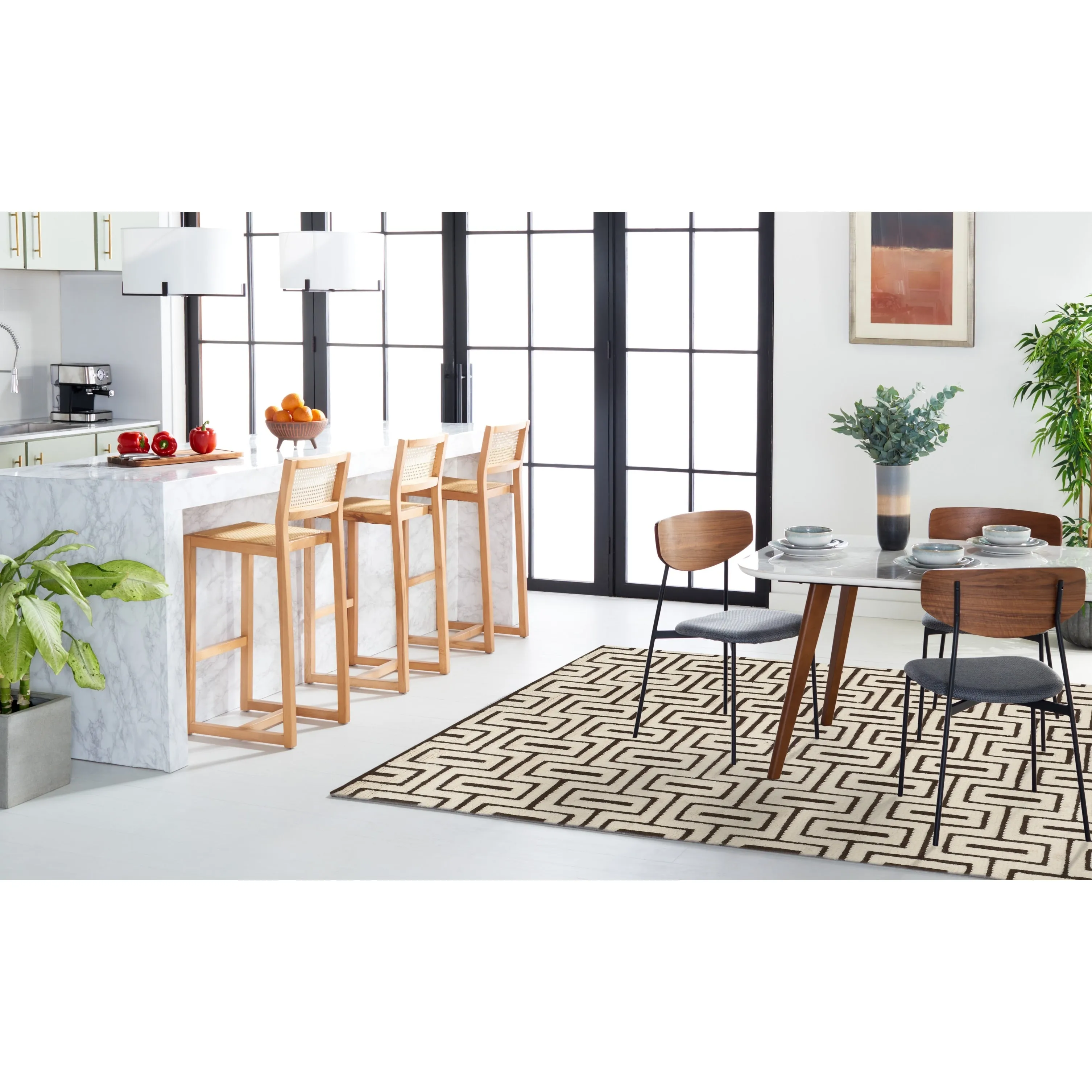 SAFAVIEH Hand-knotted Kenya Sayime Southwestern Tribal Wool Rug