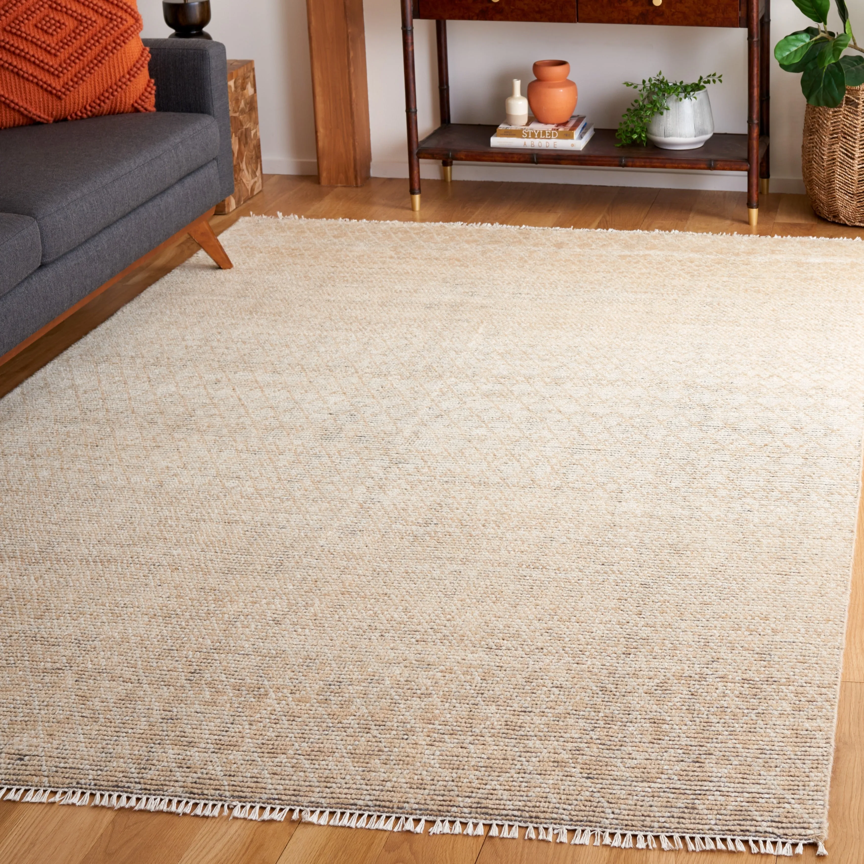 SAFAVIEH Hand-Knotted Nomad Bouchra Boho Wool Rug