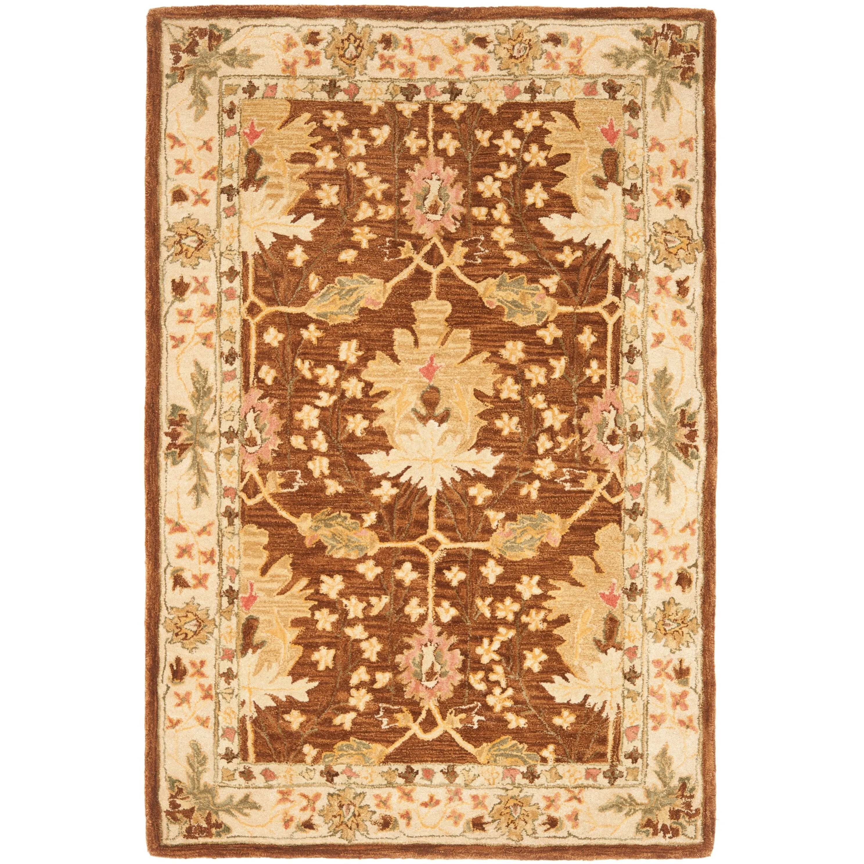 SAFAVIEH Handmade Anatolia Masami Traditional Oriental Hand-spun Wool Rug