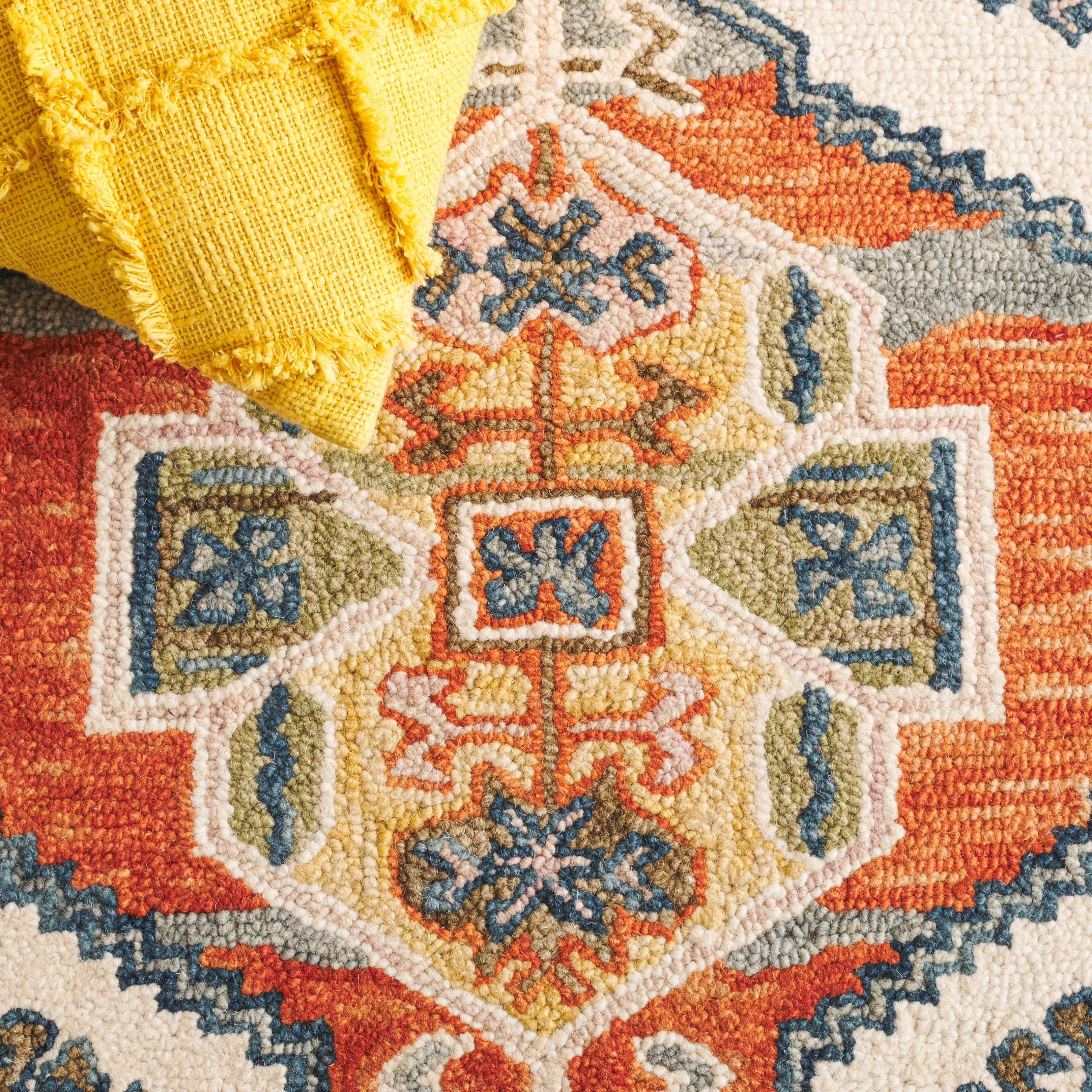 SAFAVIEH Handmade Aspen Azima Bohemian & Eclectic Wool Rug