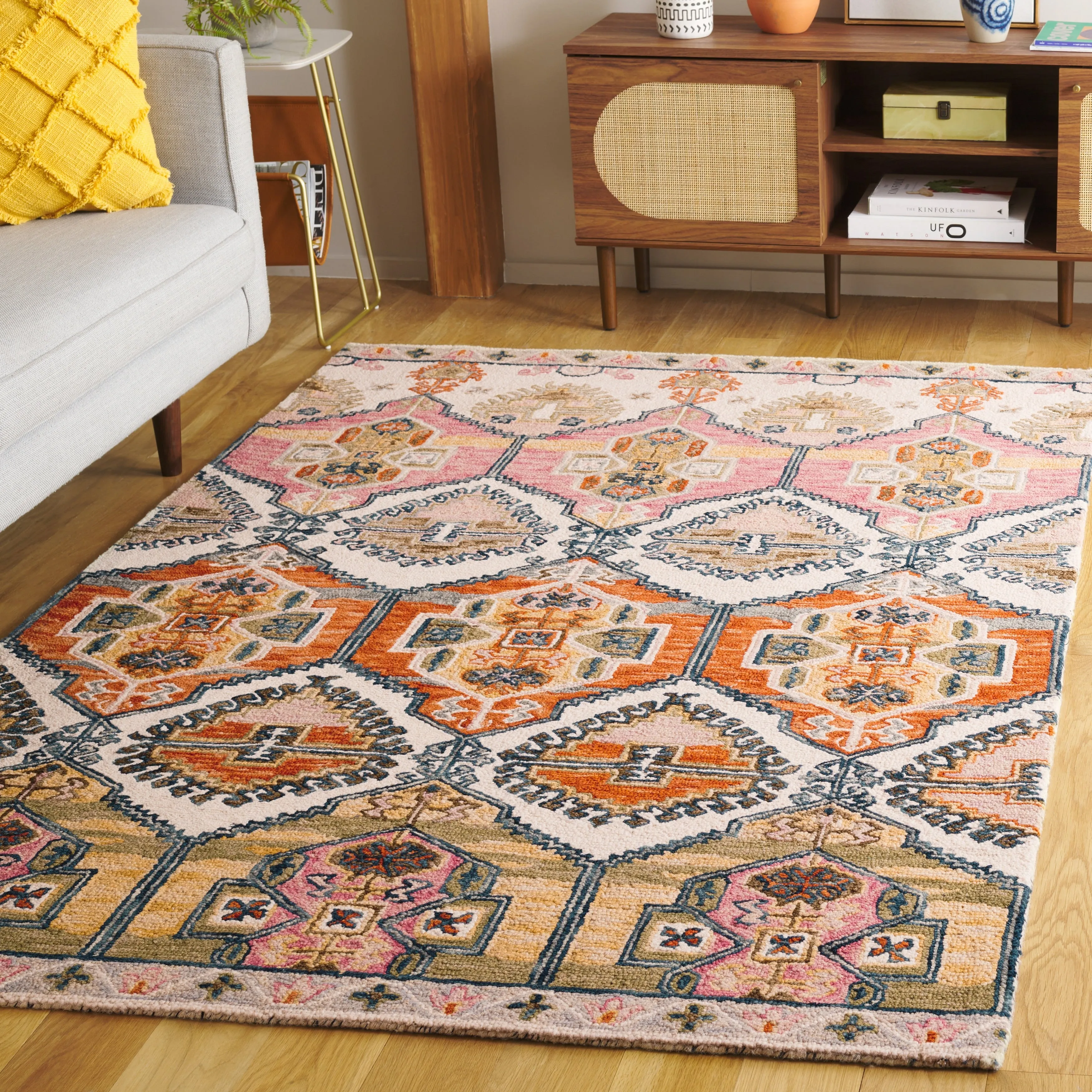SAFAVIEH Handmade Aspen Azima Bohemian & Eclectic Wool Rug