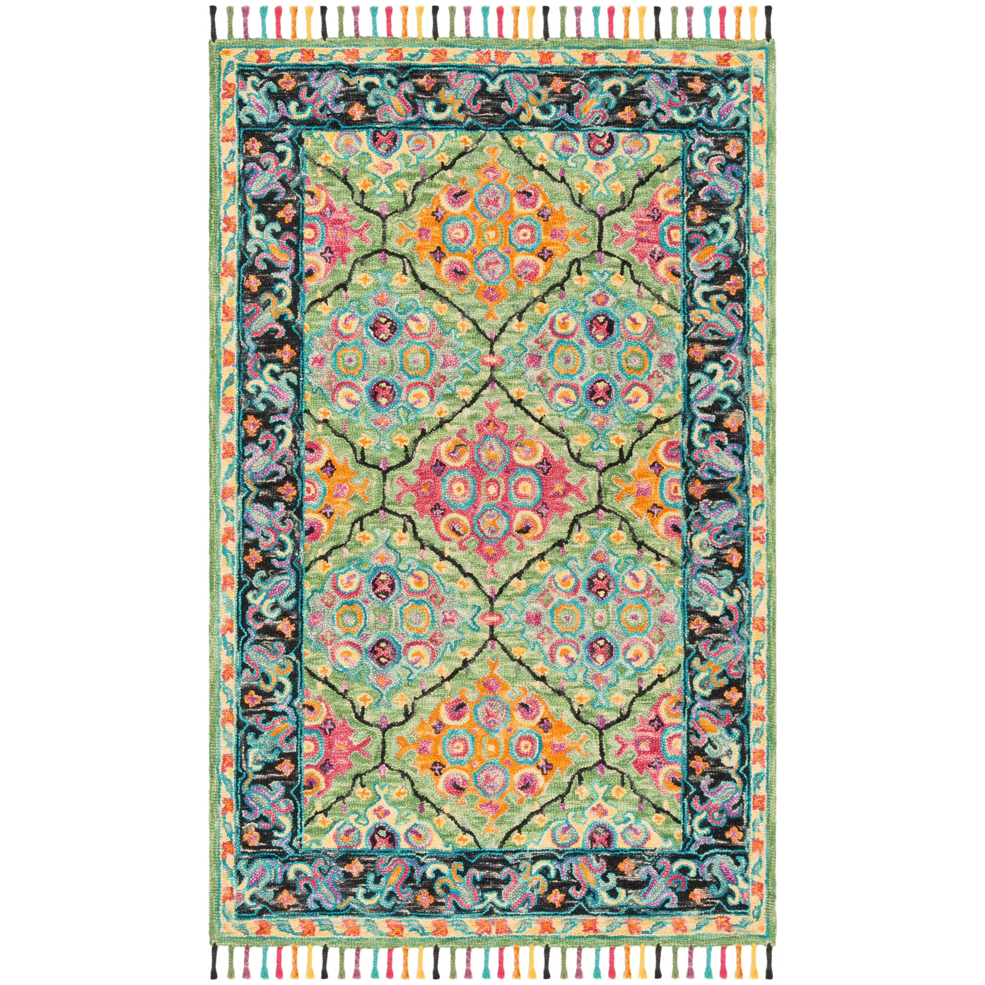 SAFAVIEH Handmade Aspen Gustl Boho Tassel Wool Rug