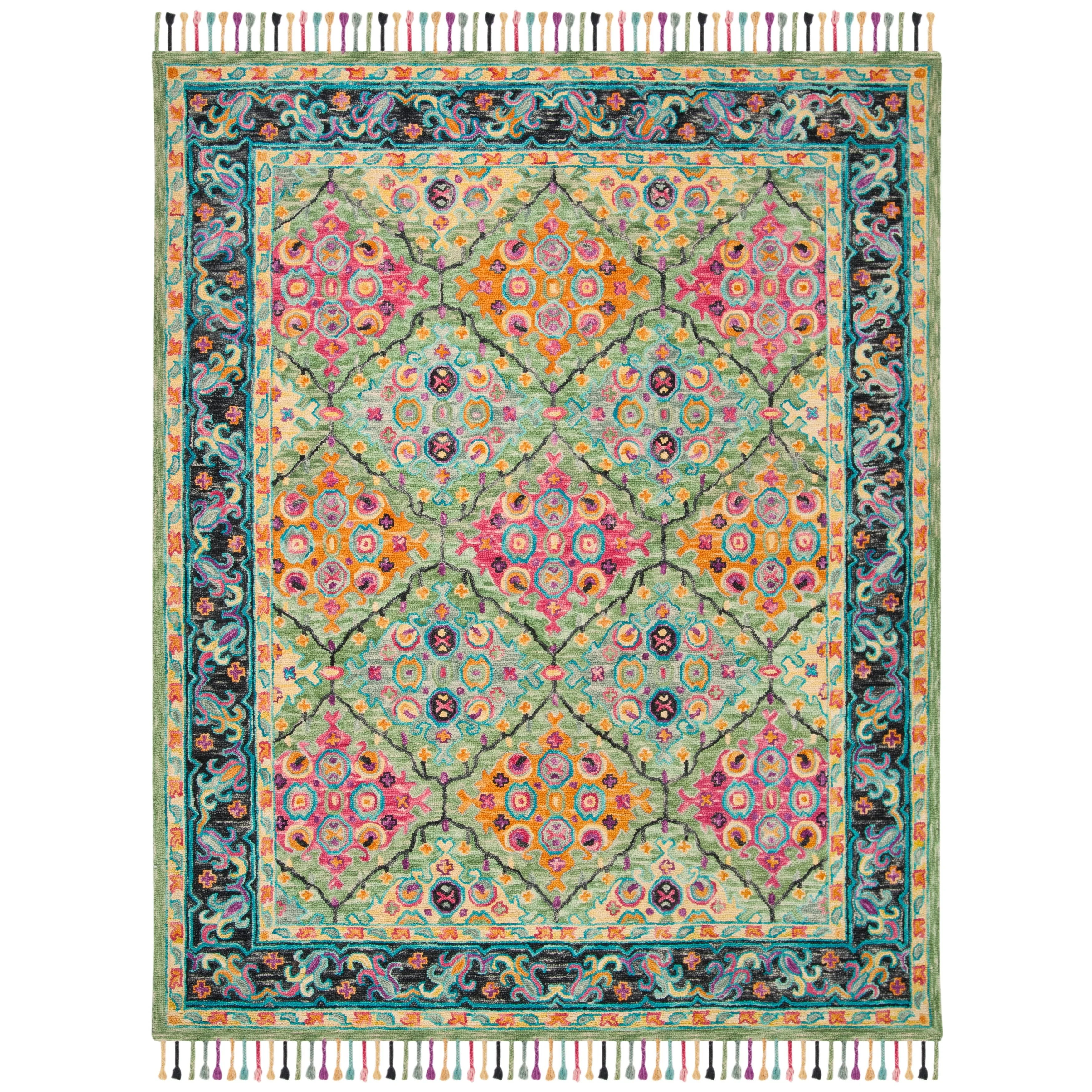 SAFAVIEH Handmade Aspen Gustl Boho Tassel Wool Rug