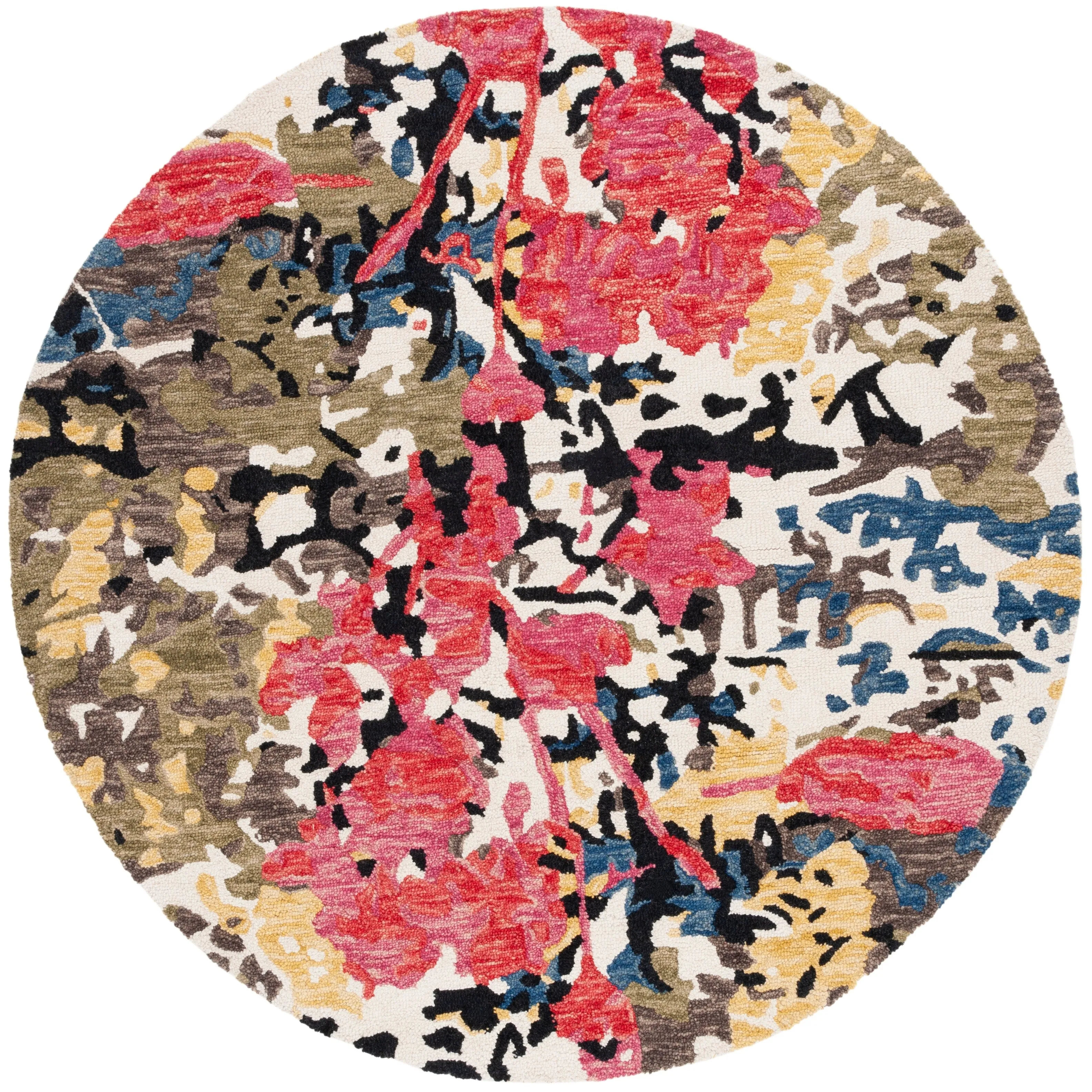 SAFAVIEH Handmade Blossom Florinela French Country Floral Wool Rug