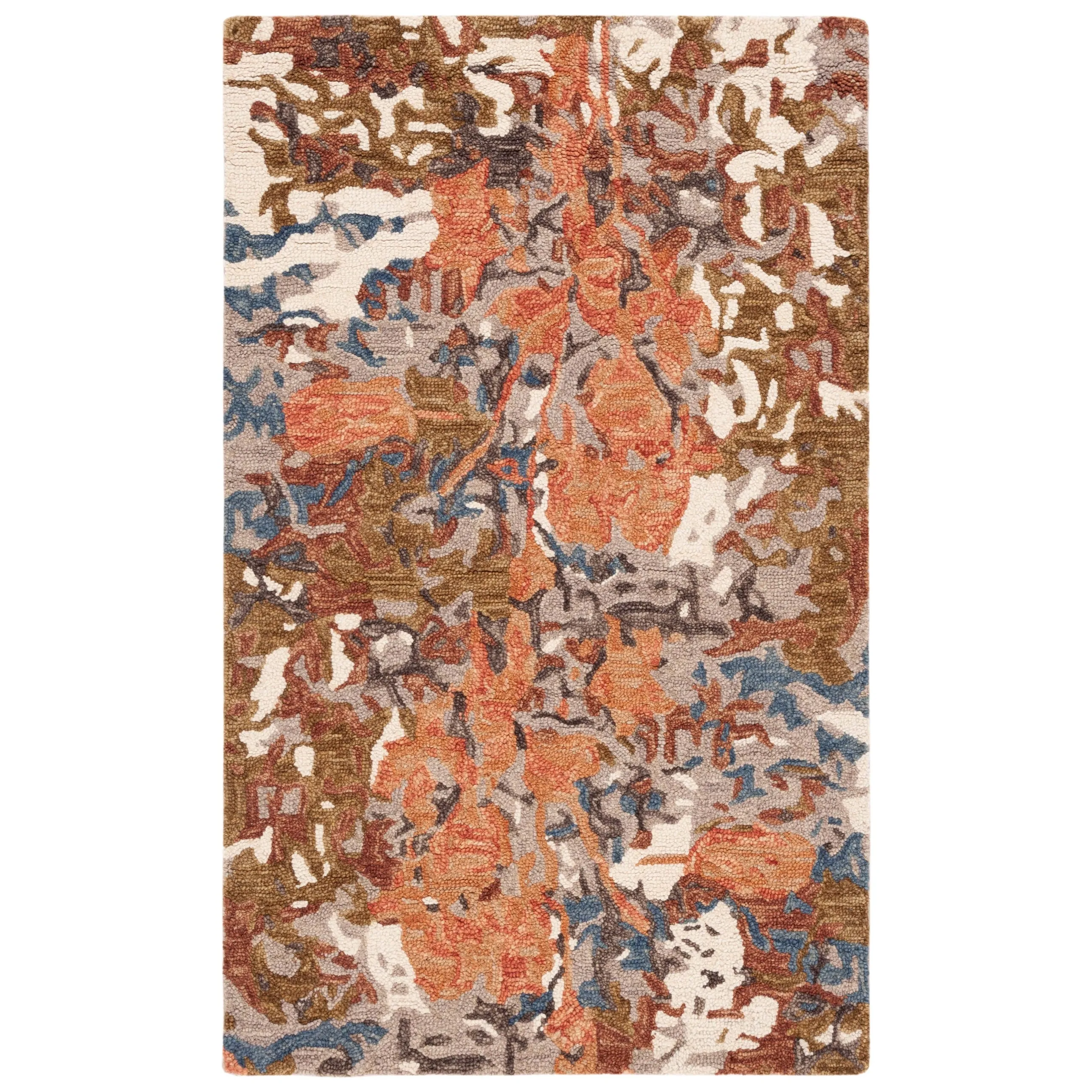 SAFAVIEH Handmade Blossom Florinela French Country Floral Wool Rug