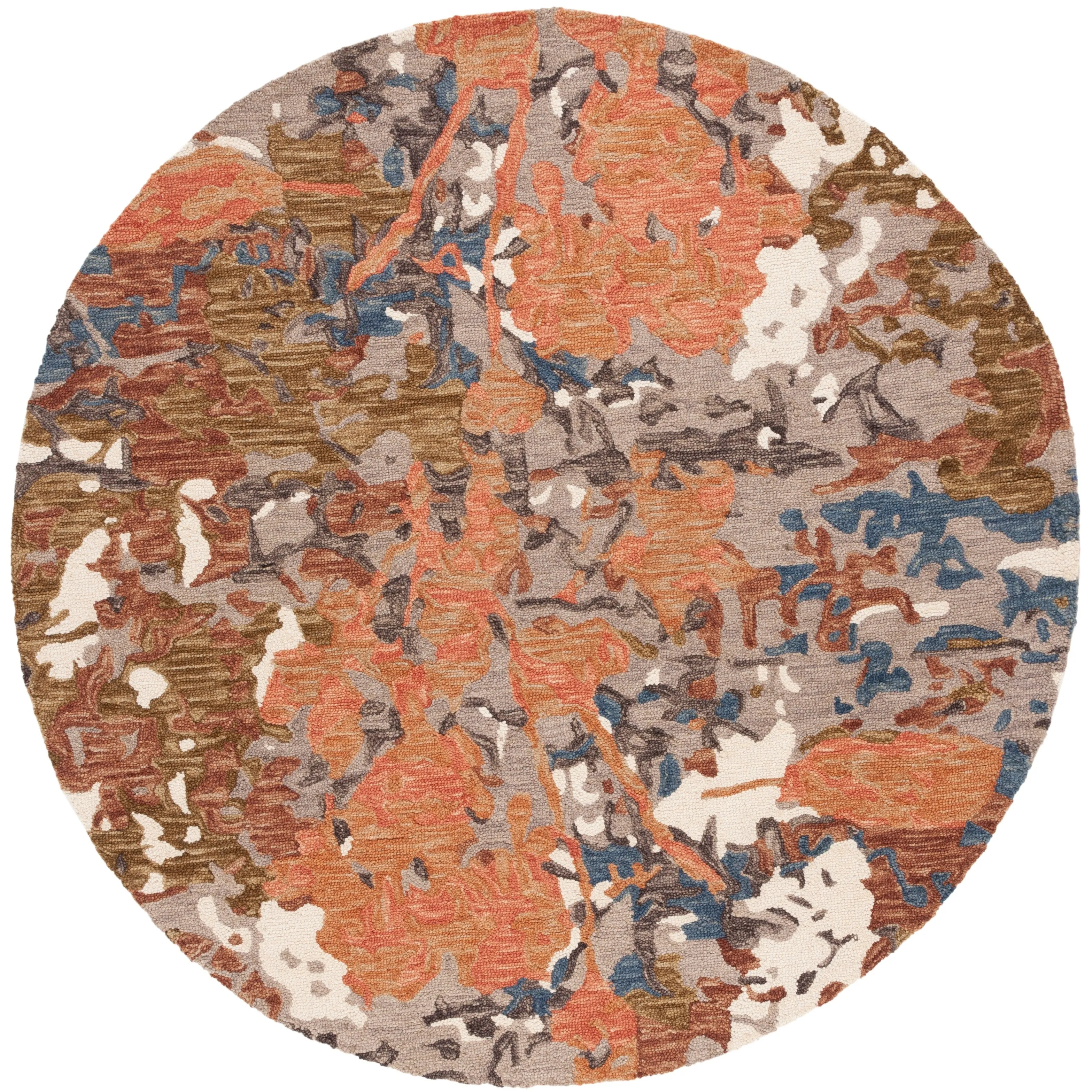 SAFAVIEH Handmade Blossom Florinela French Country Floral Wool Rug
