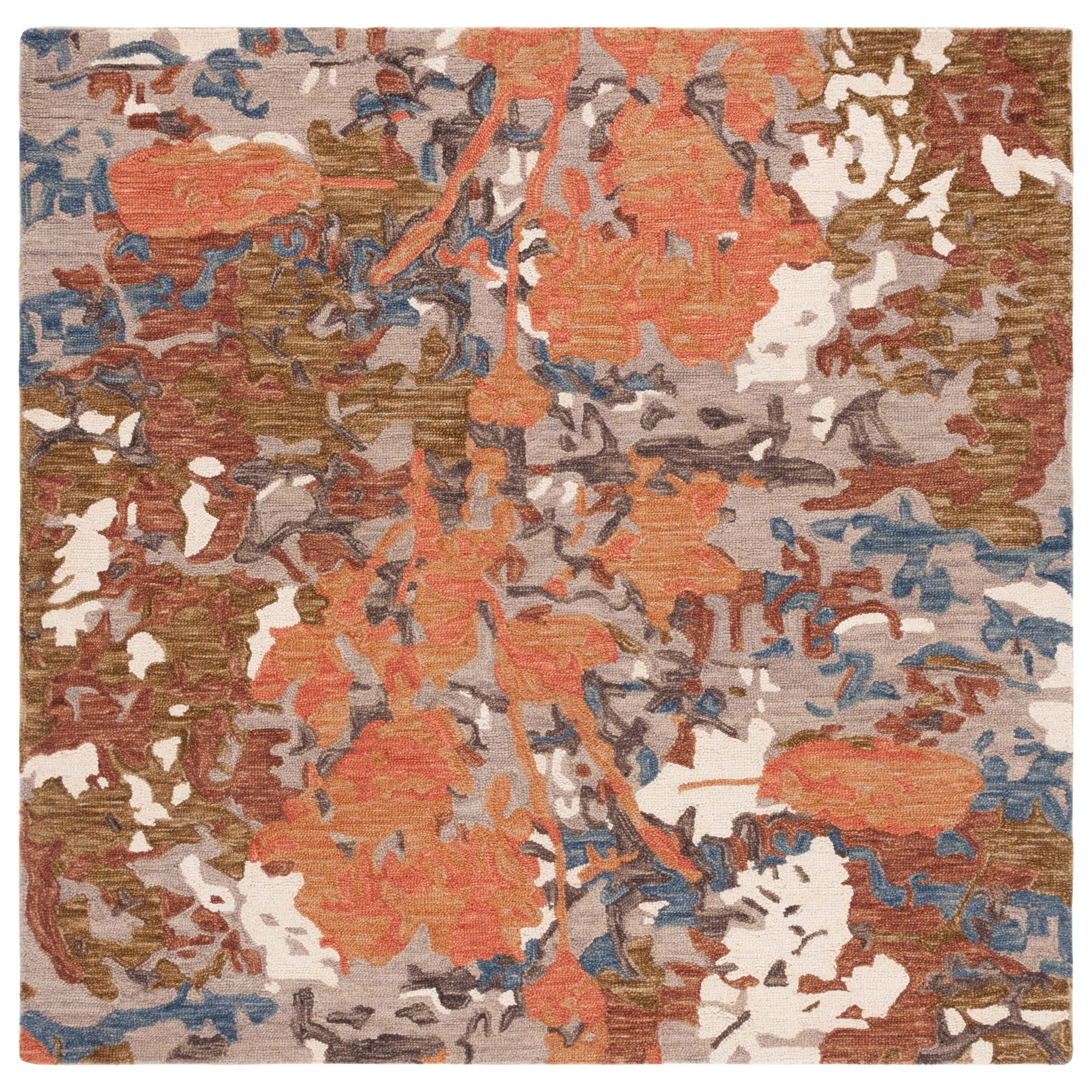 SAFAVIEH Handmade Blossom Florinela French Country Floral Wool Rug