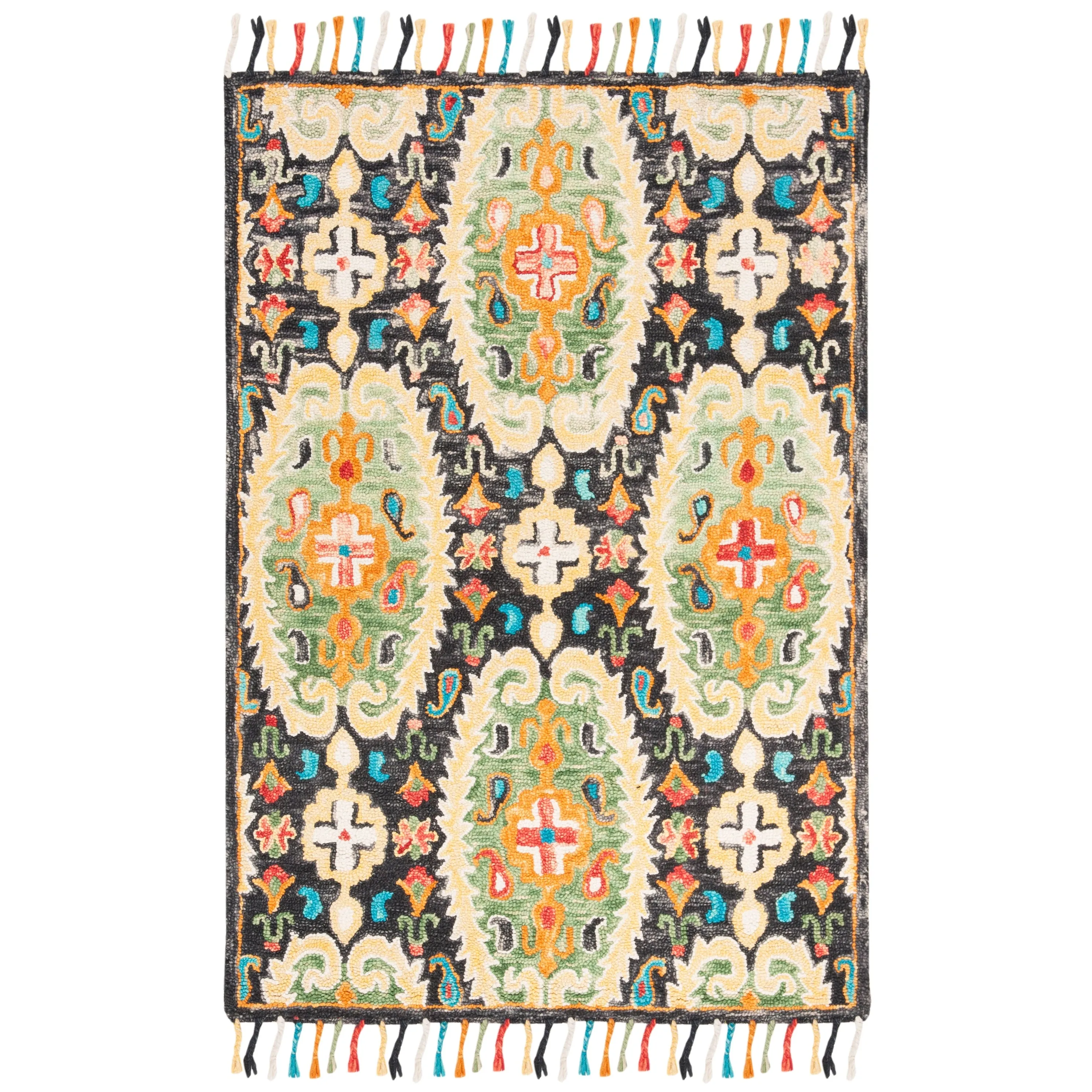 SAFAVIEH Handmade Blossom Hellevi Modern Floral Wool Rug