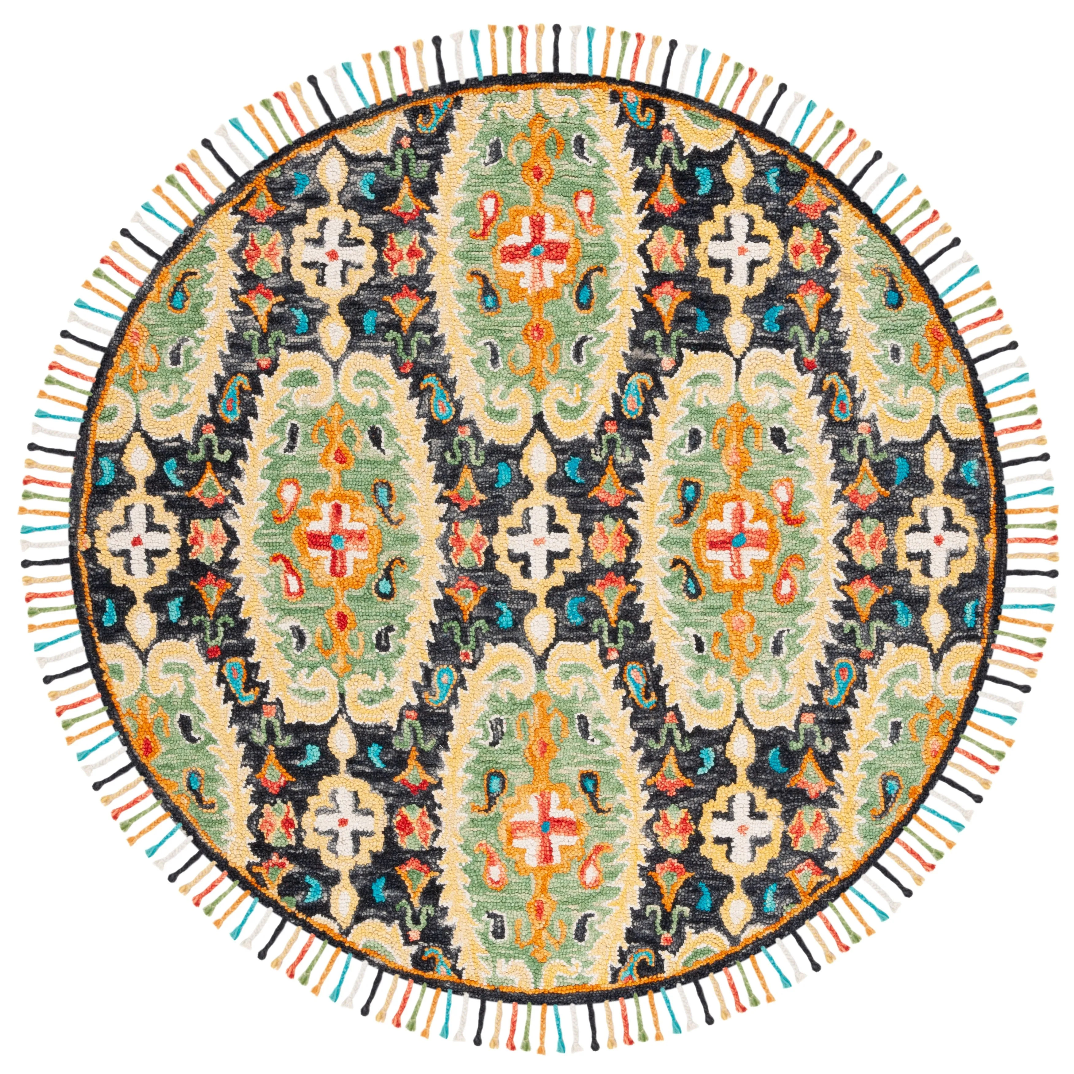 SAFAVIEH Handmade Blossom Hellevi Modern Floral Wool Rug