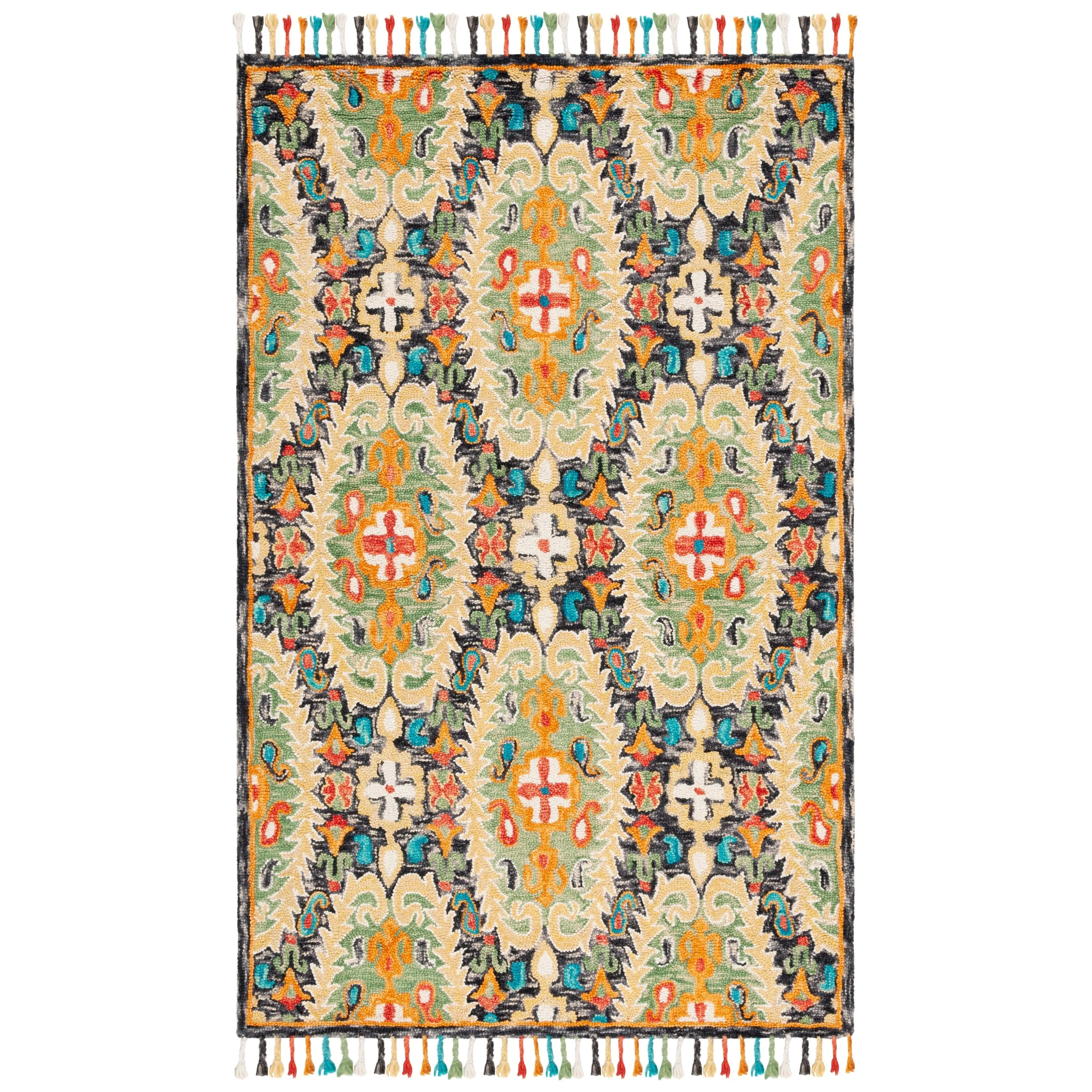 SAFAVIEH Handmade Blossom Hellevi Modern Floral Wool Rug