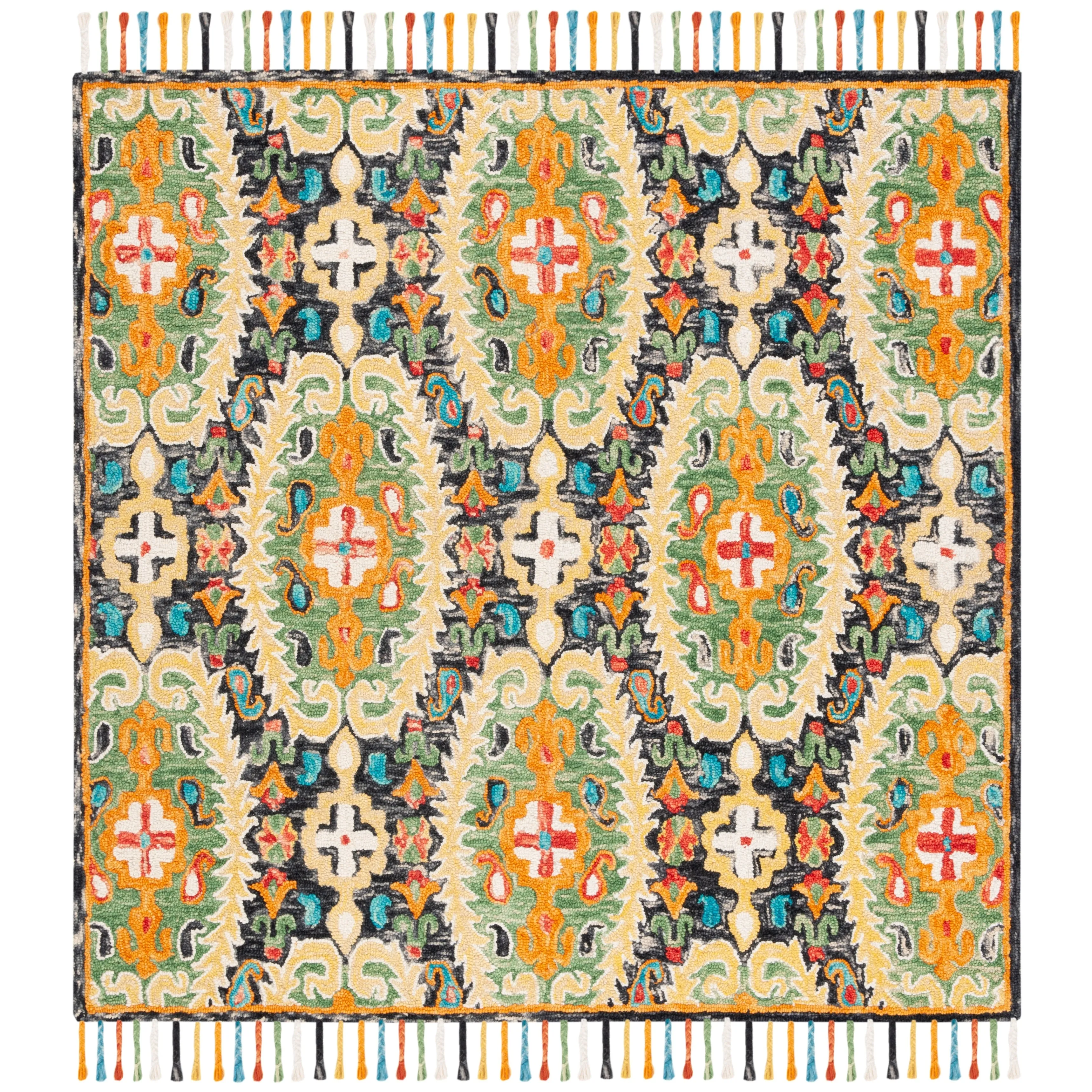 SAFAVIEH Handmade Blossom Hellevi Modern Floral Wool Rug