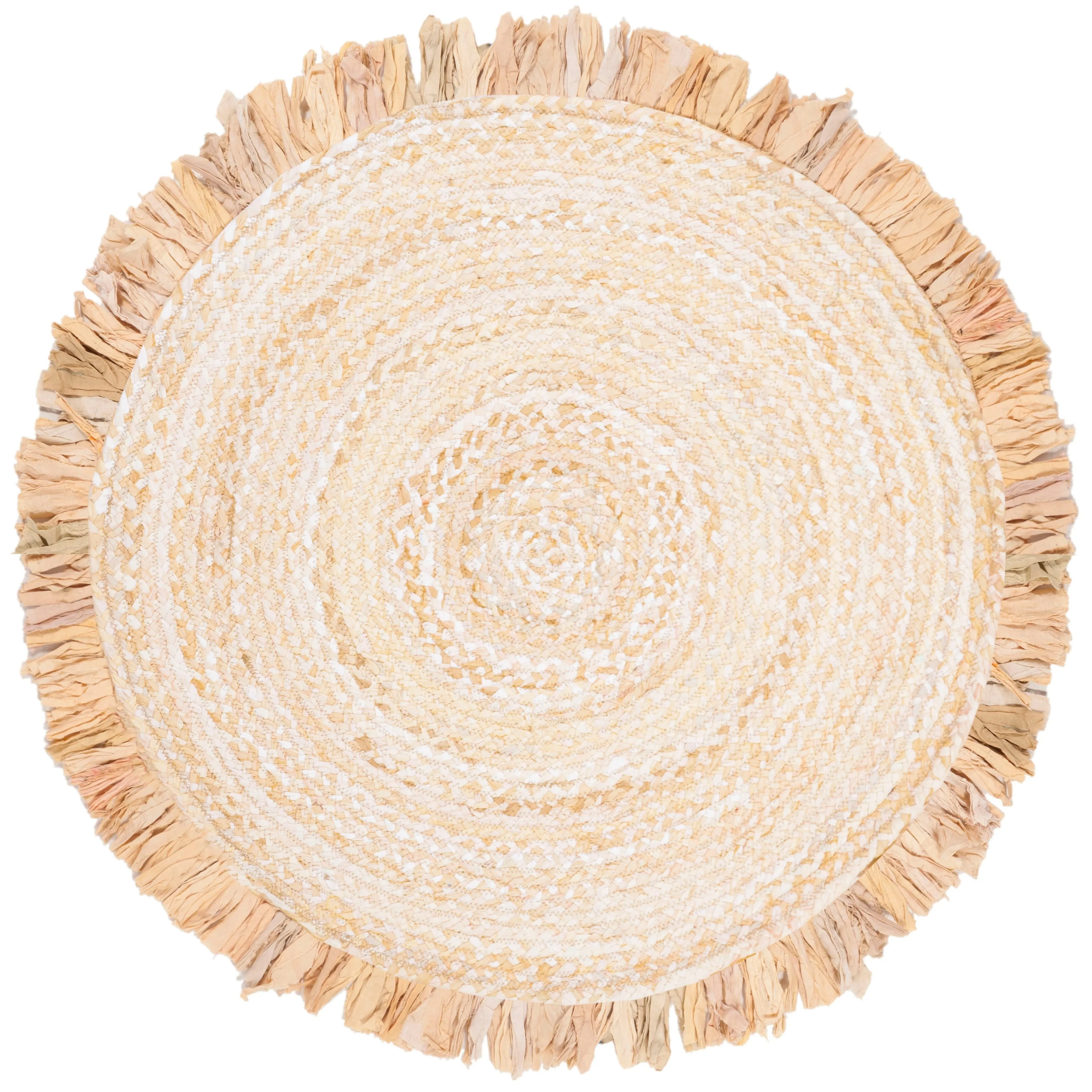 SAFAVIEH Handmade Braided Samya Country Cotton Rug with Fringe