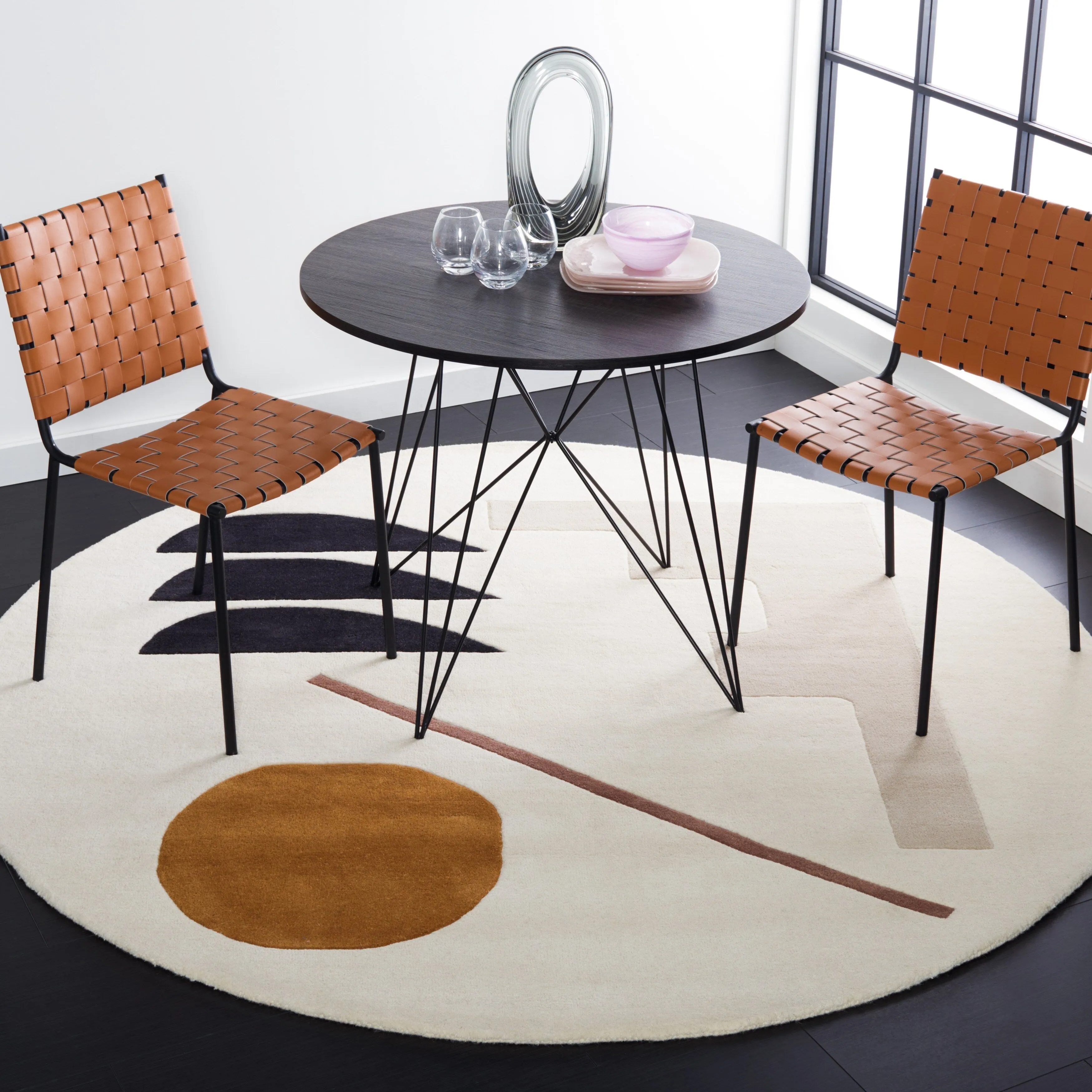 SAFAVIEH Handmade Fifth Avenue Adrie Mid-Century Modern Wool Rug